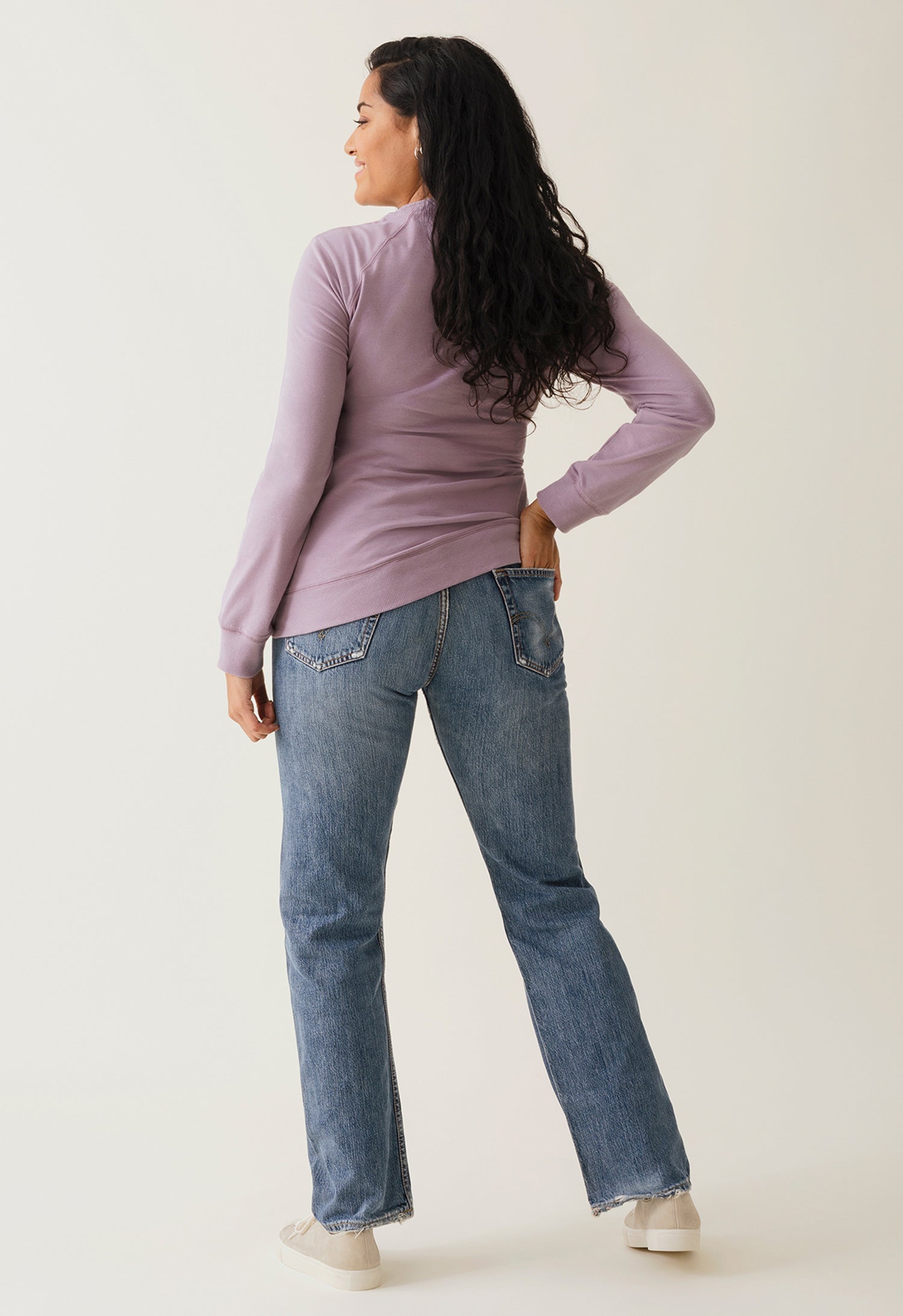 B-Warmer Sweatshirt in Lavender