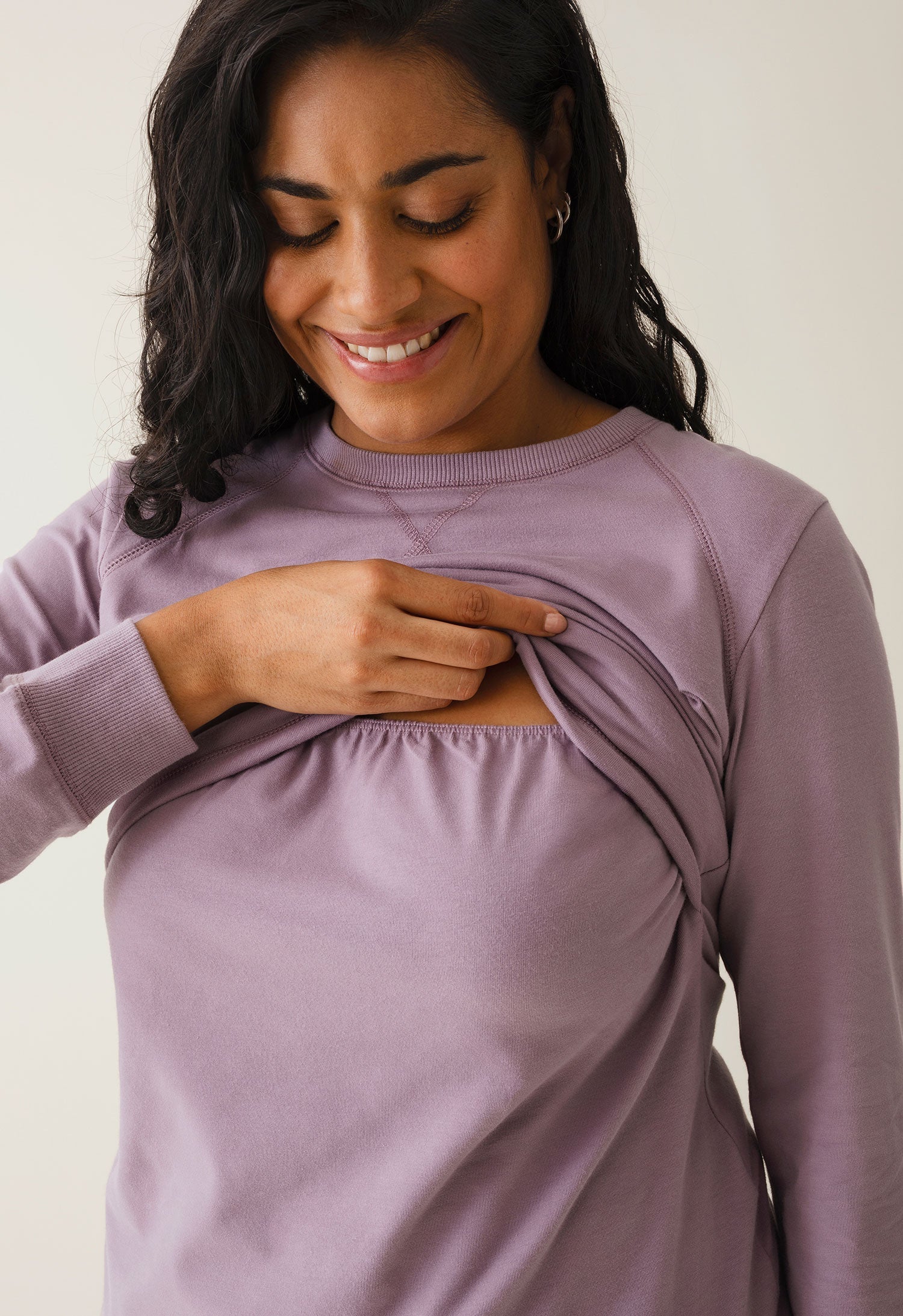 B-Warmer Sweatshirt in Lavender