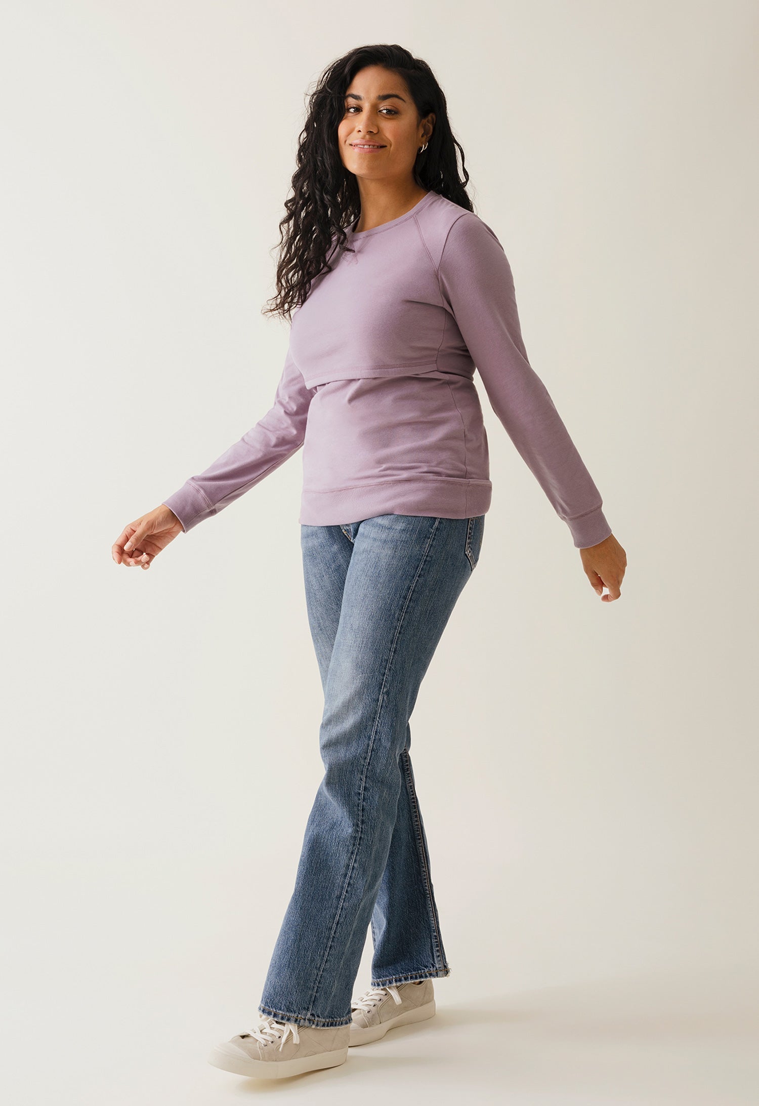 B-Warmer Sweatshirt in Lavender