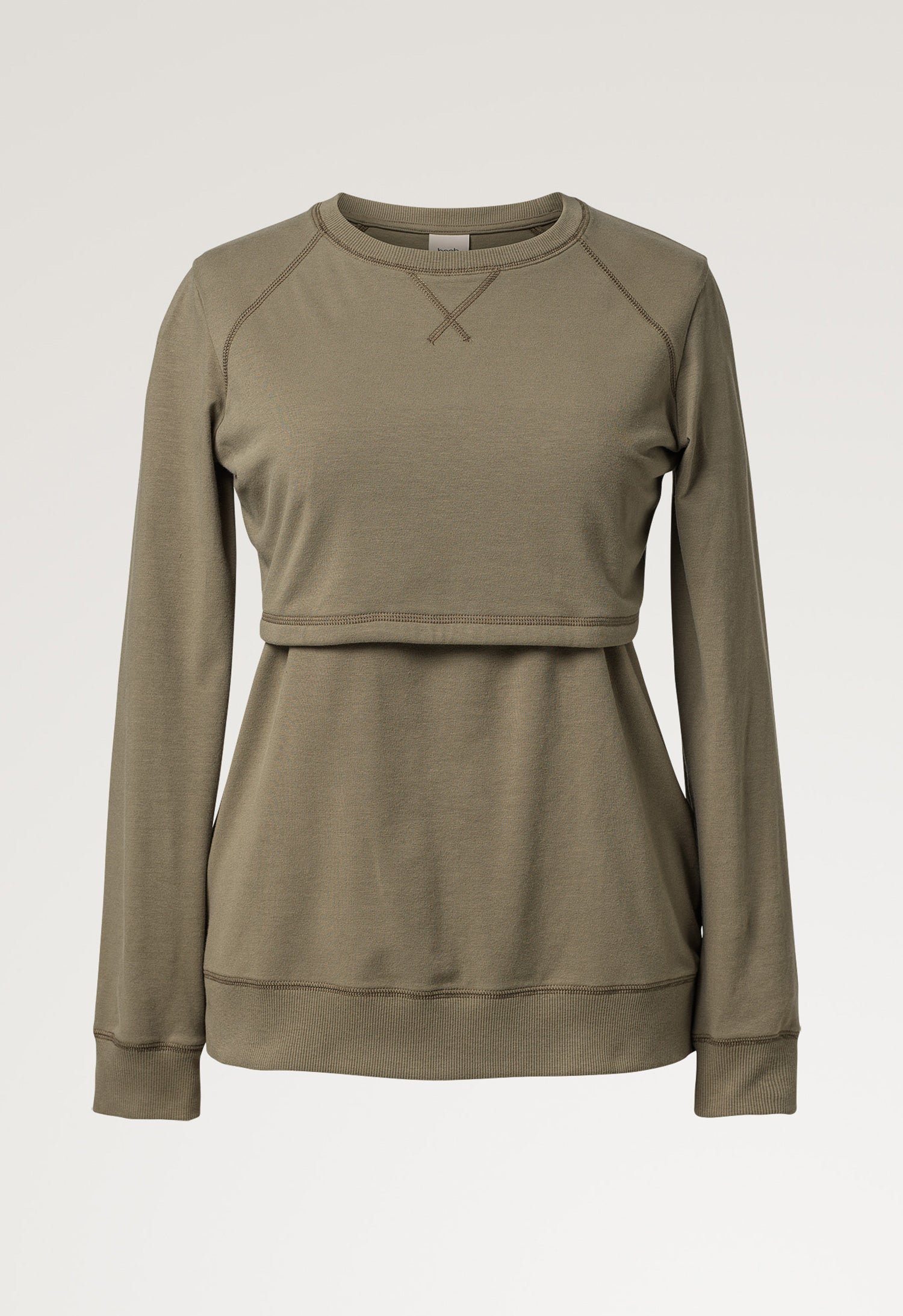 B-Warmer Sweatshirt in Green Khaki