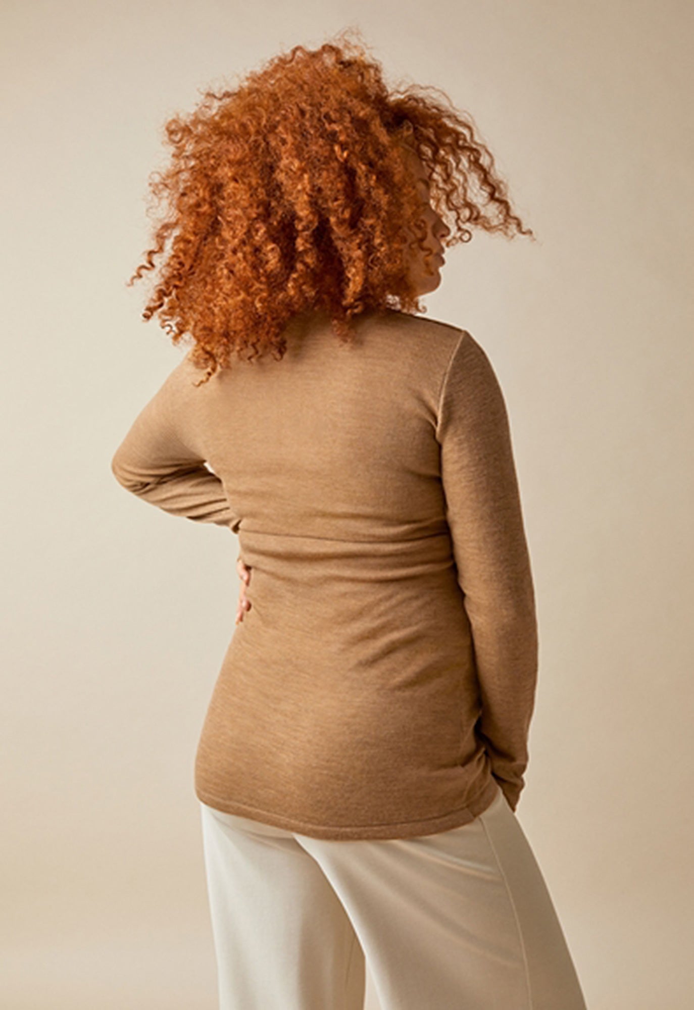 Merino Organic Wool Maternity & Nursing Top