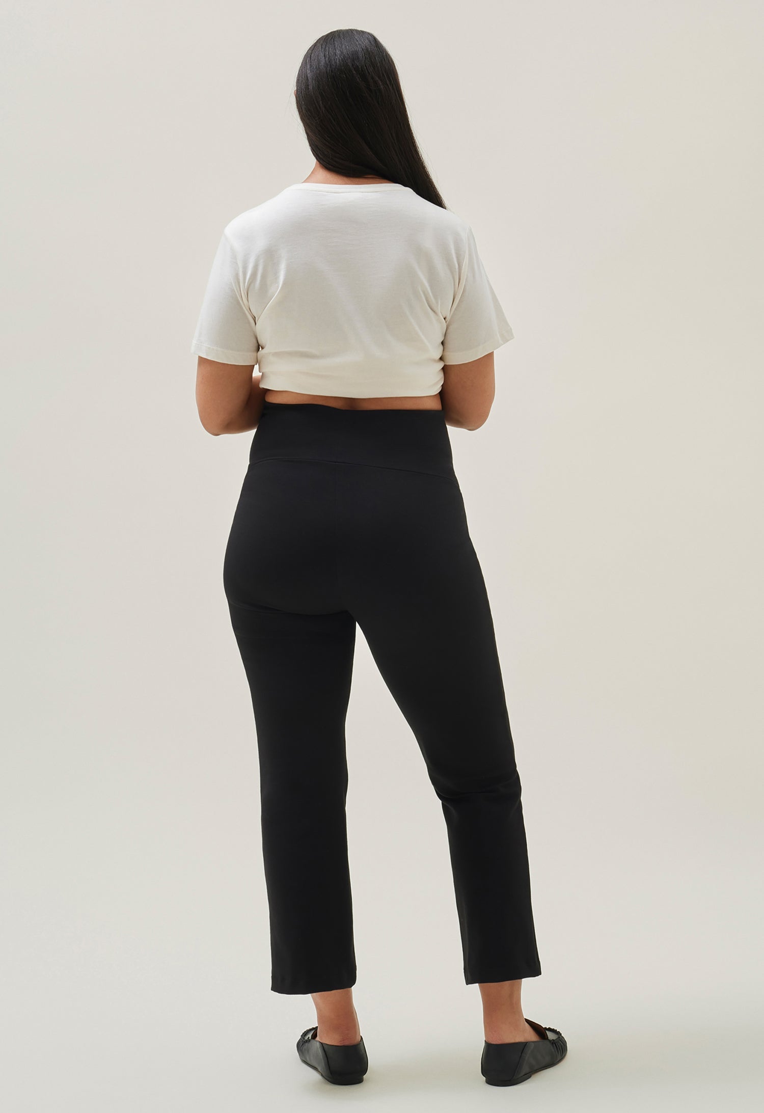 Once-On-Never-Off Maternity Cropped Work Pants