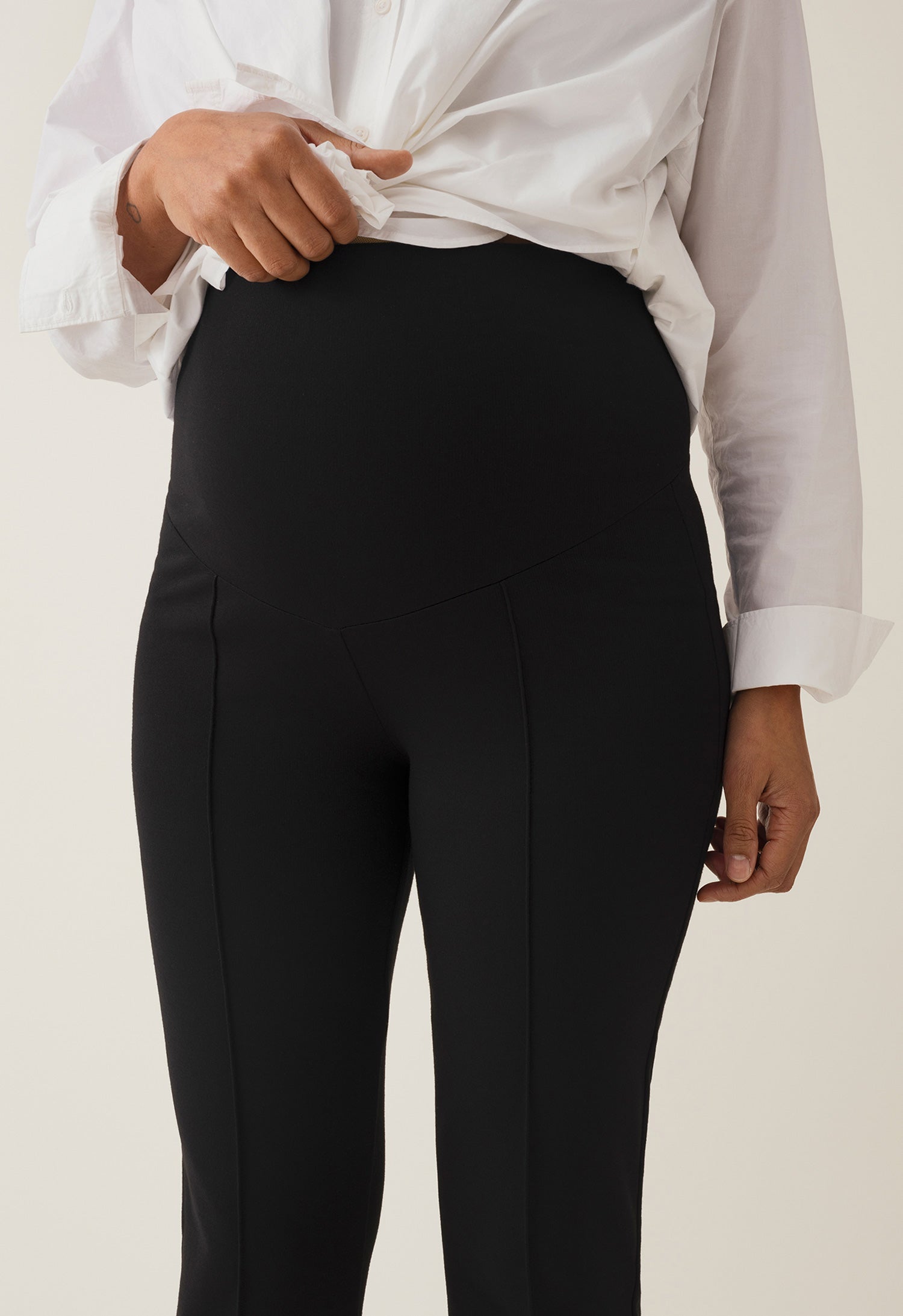 Once-On-Never-Off Maternity Cropped Work Pants