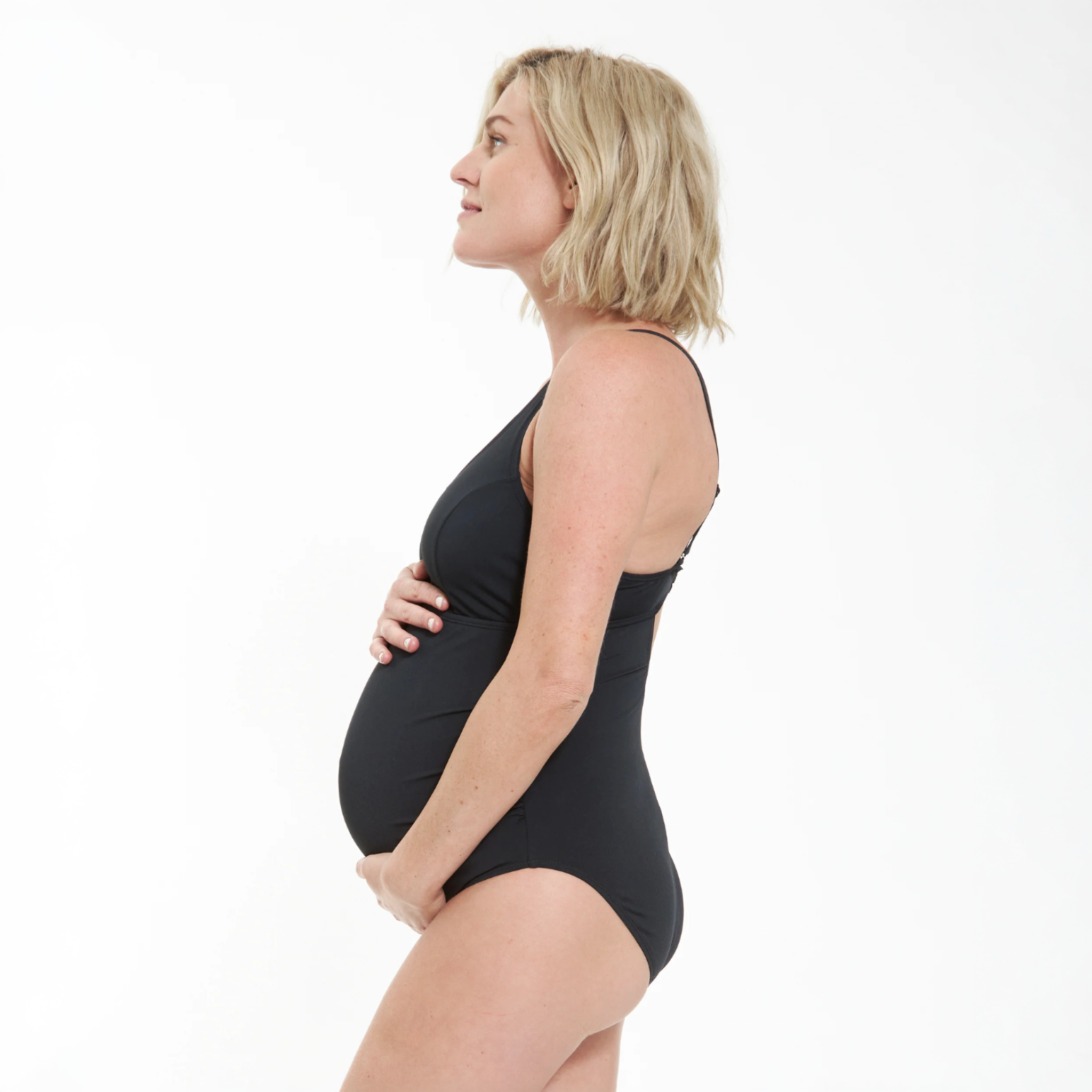 The Ultimate Maternity One Piece Swimsuit in Black