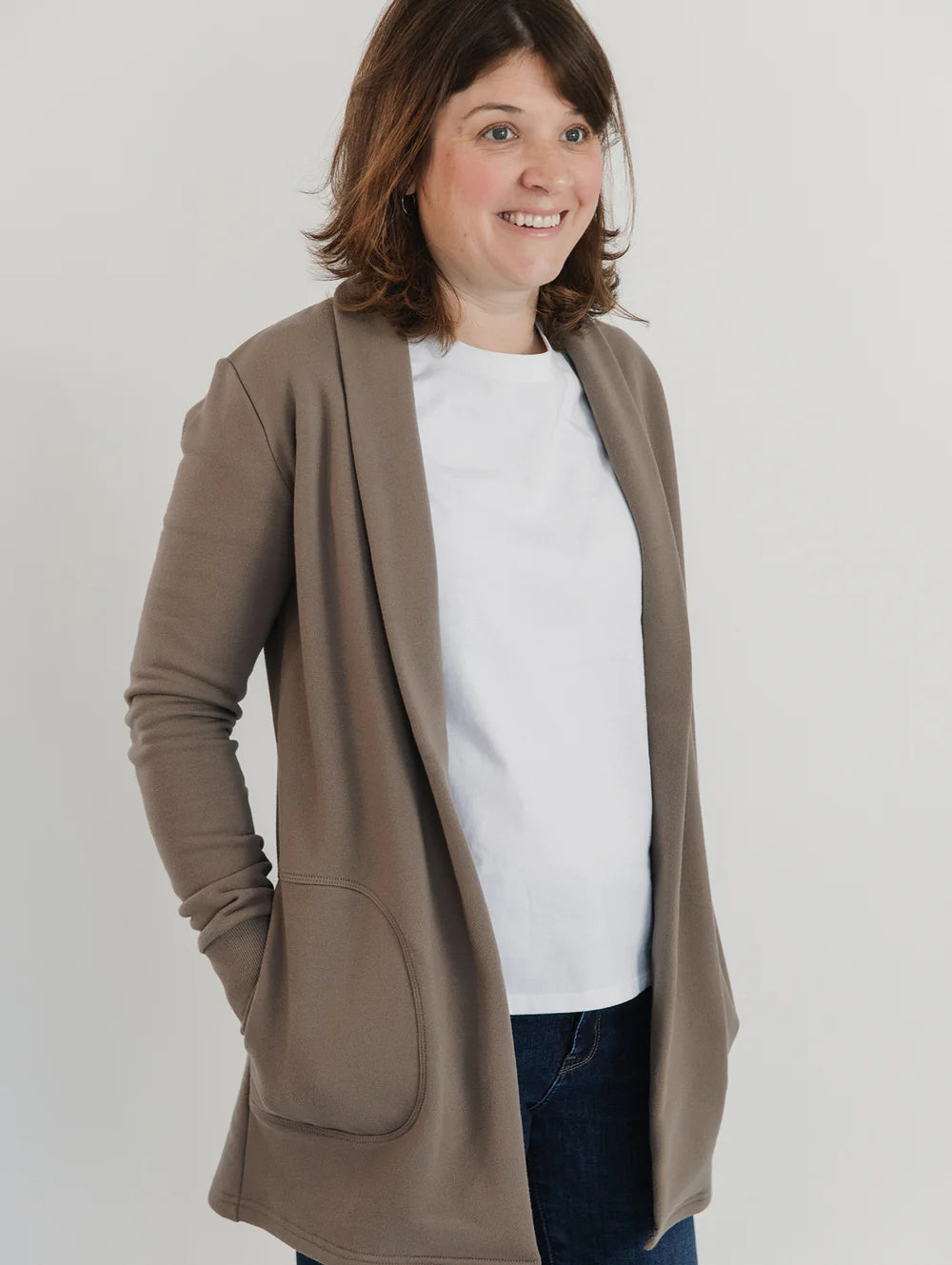 Briton Cardigan in Earth