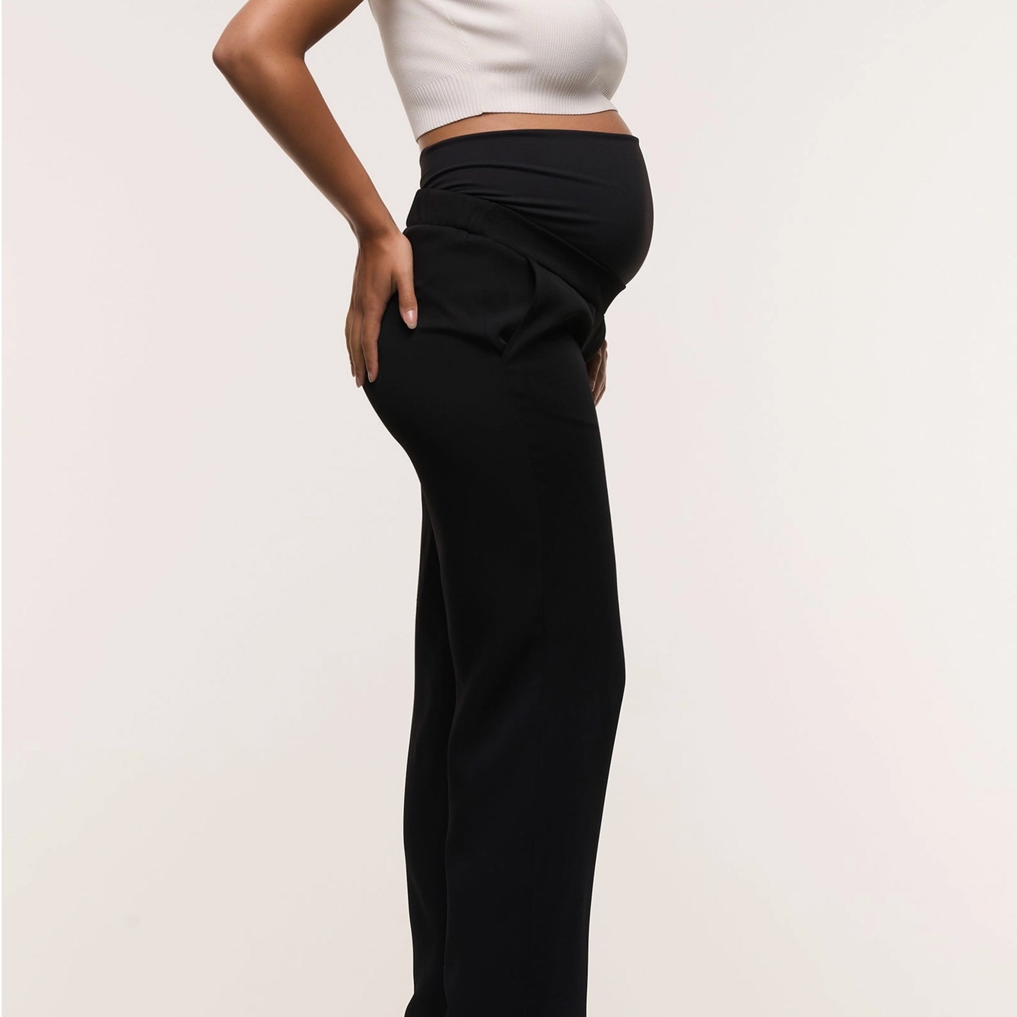 Classic Overbelly Straight Maternity Pants