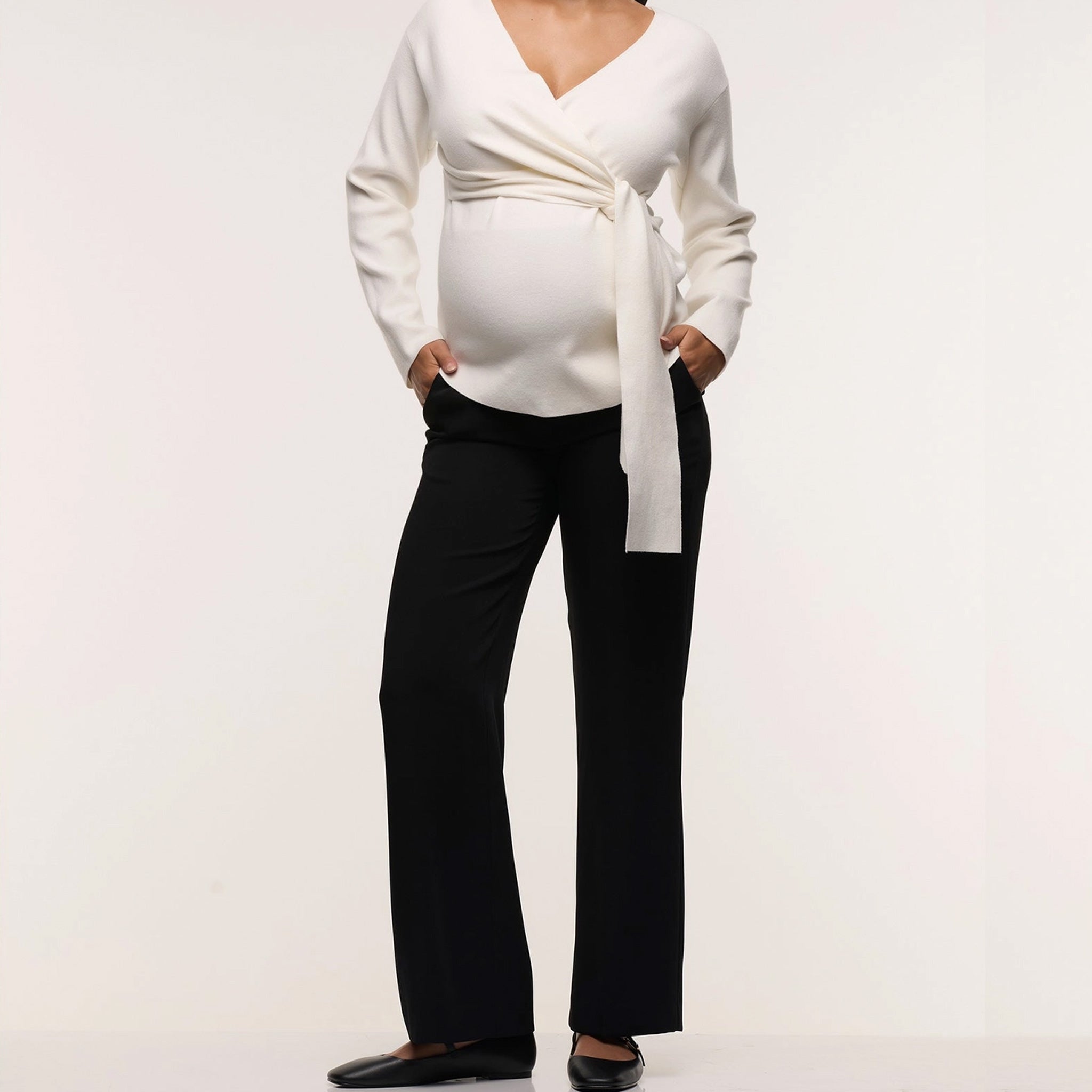 Classic Overbelly Straight Maternity Pants