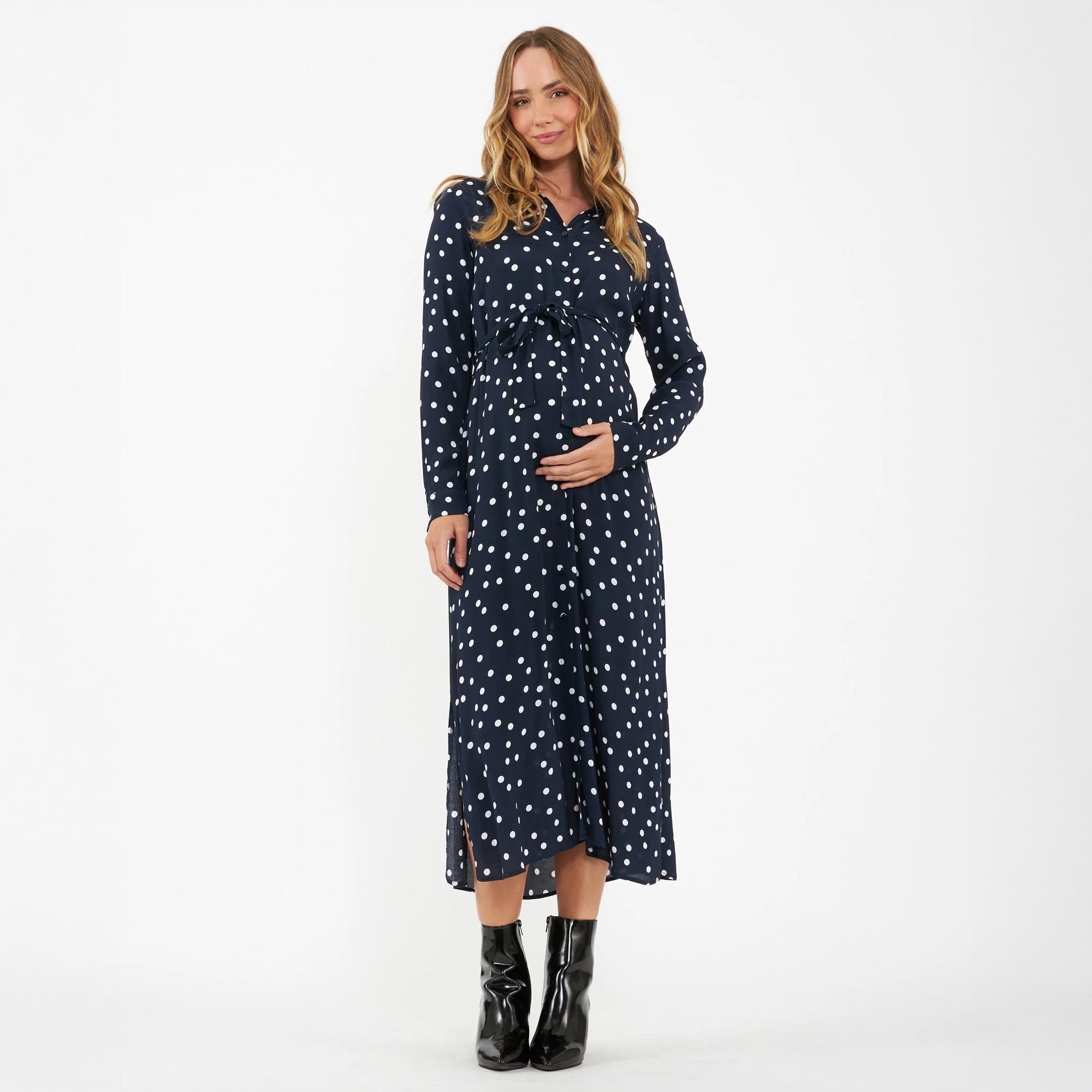 Spot Shirt Dress