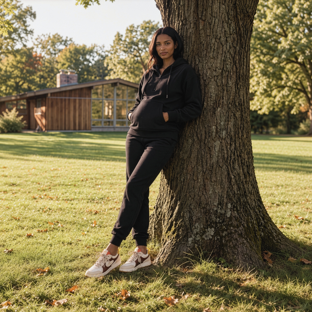Taylor Over-the-Bump Maternity Joggers in Black