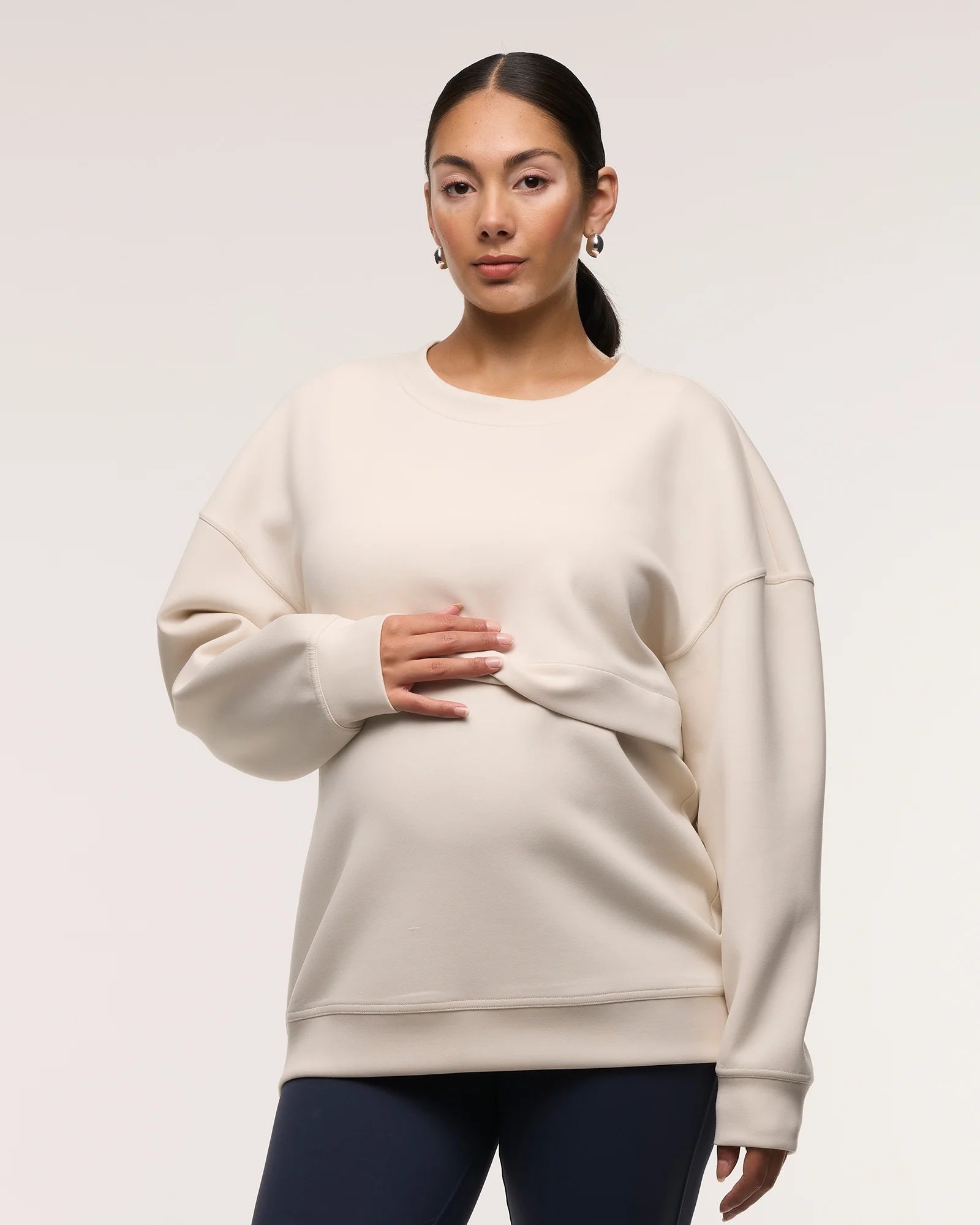 Oversized Feeding Zip Jumper