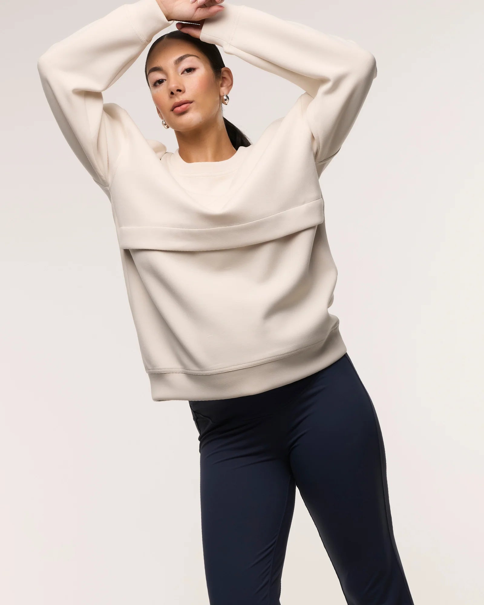 Oversized Feeding Zip Jumper