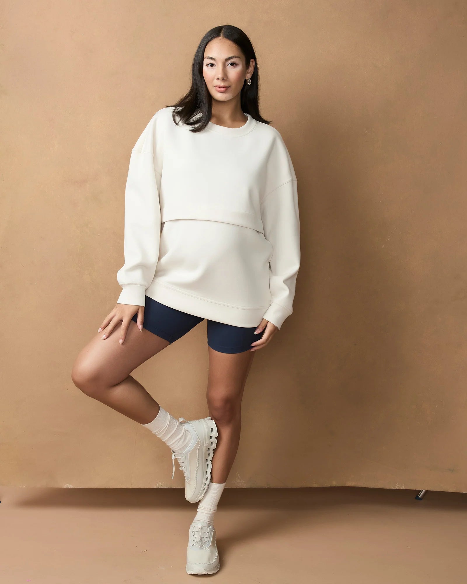Oversized Feeding Zip Jumper