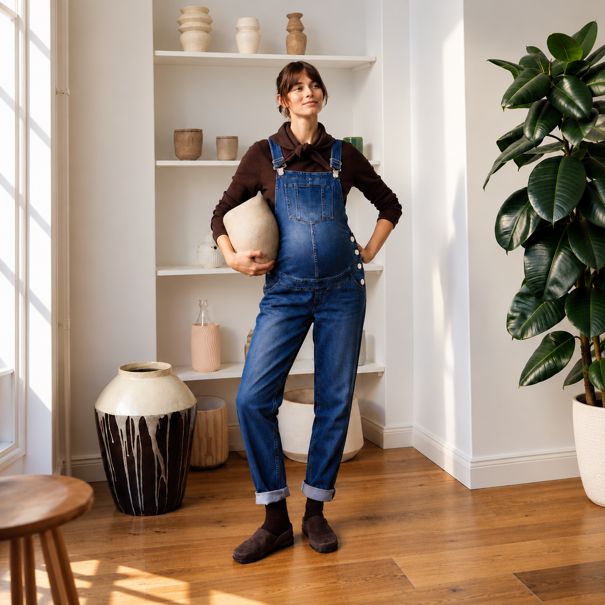 Gerrie Organic Maternity Overalls