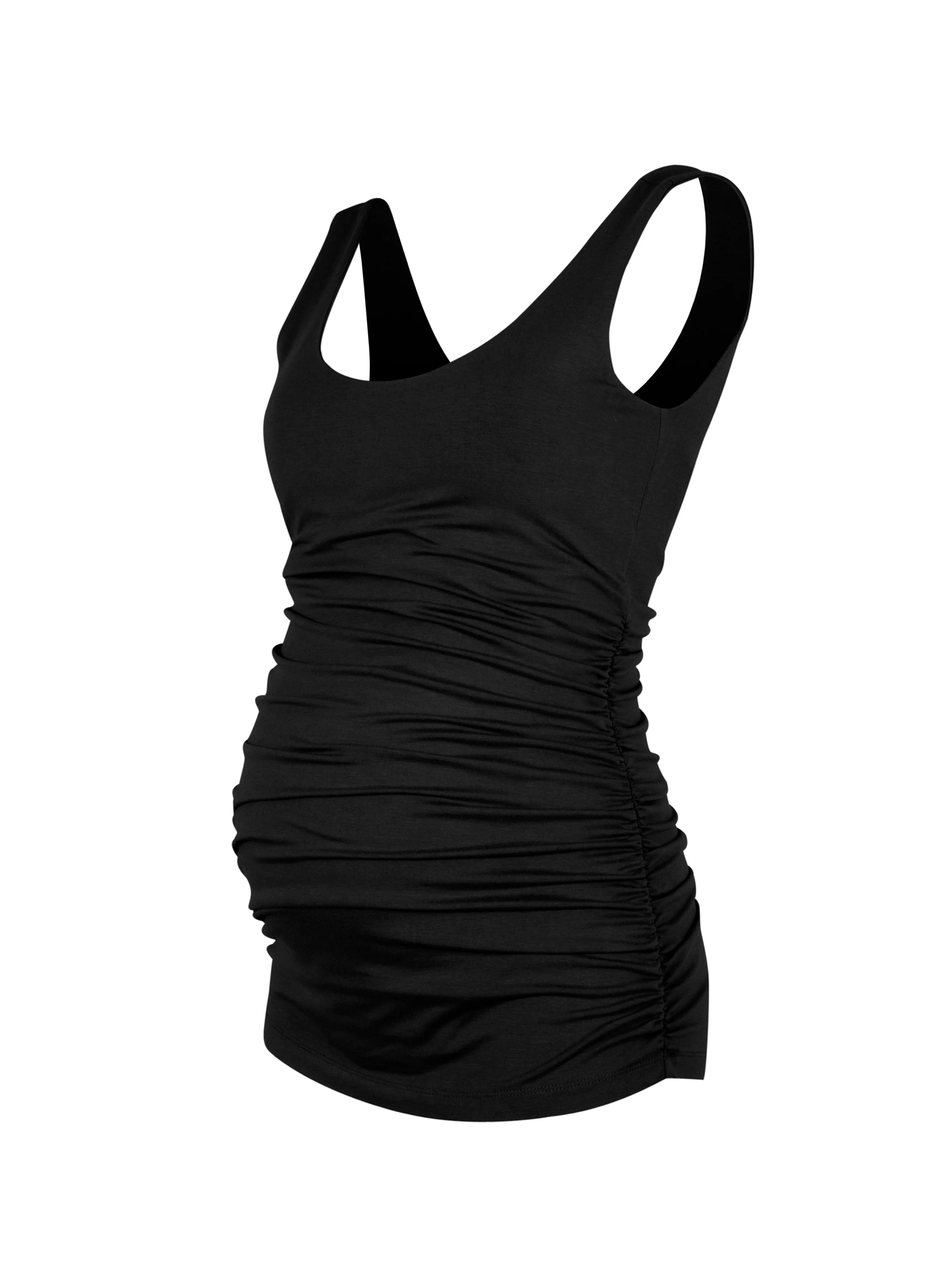 The Essentials Maternity Tank in Black