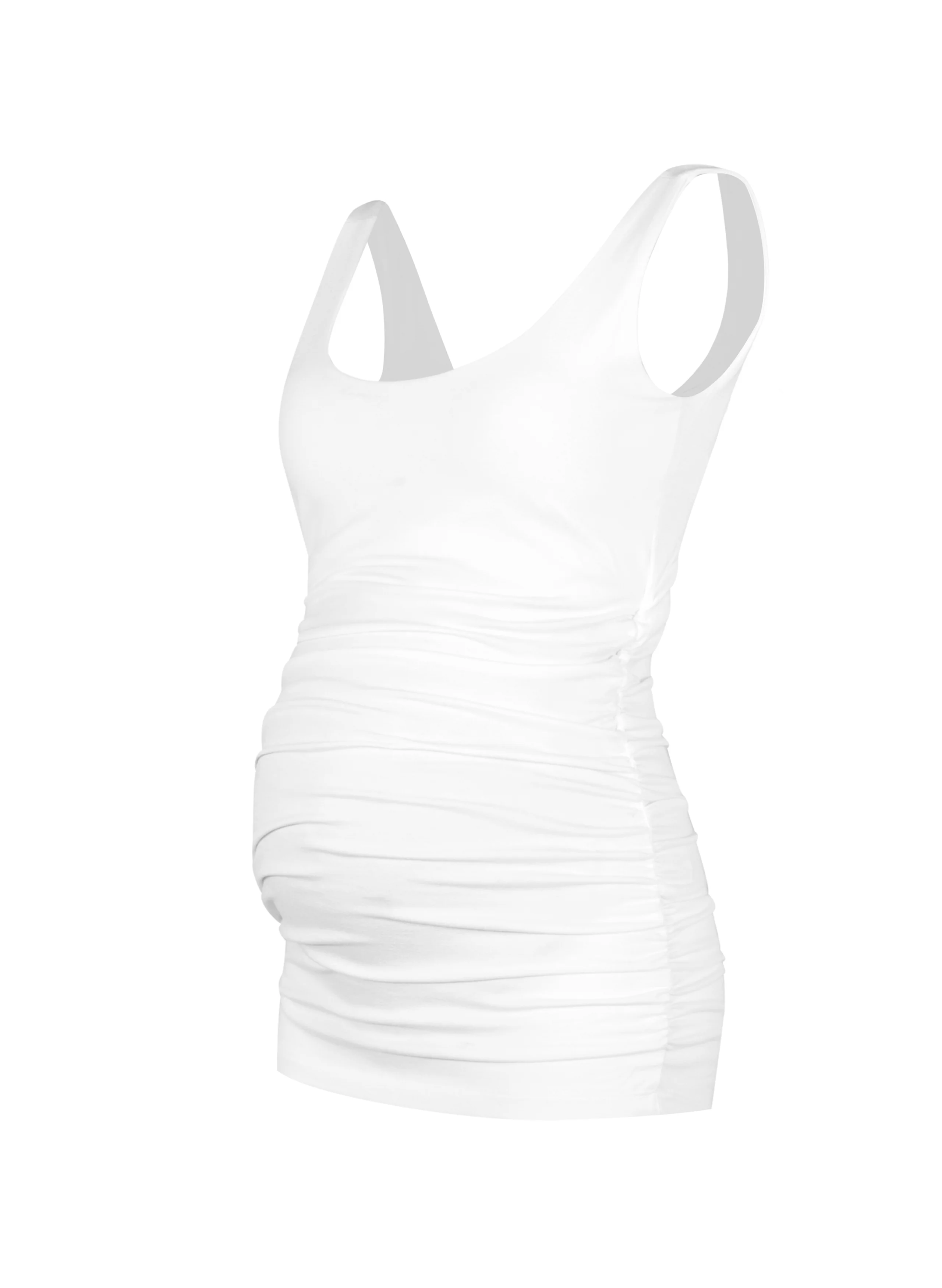 The Essentials Maternity Tank in White