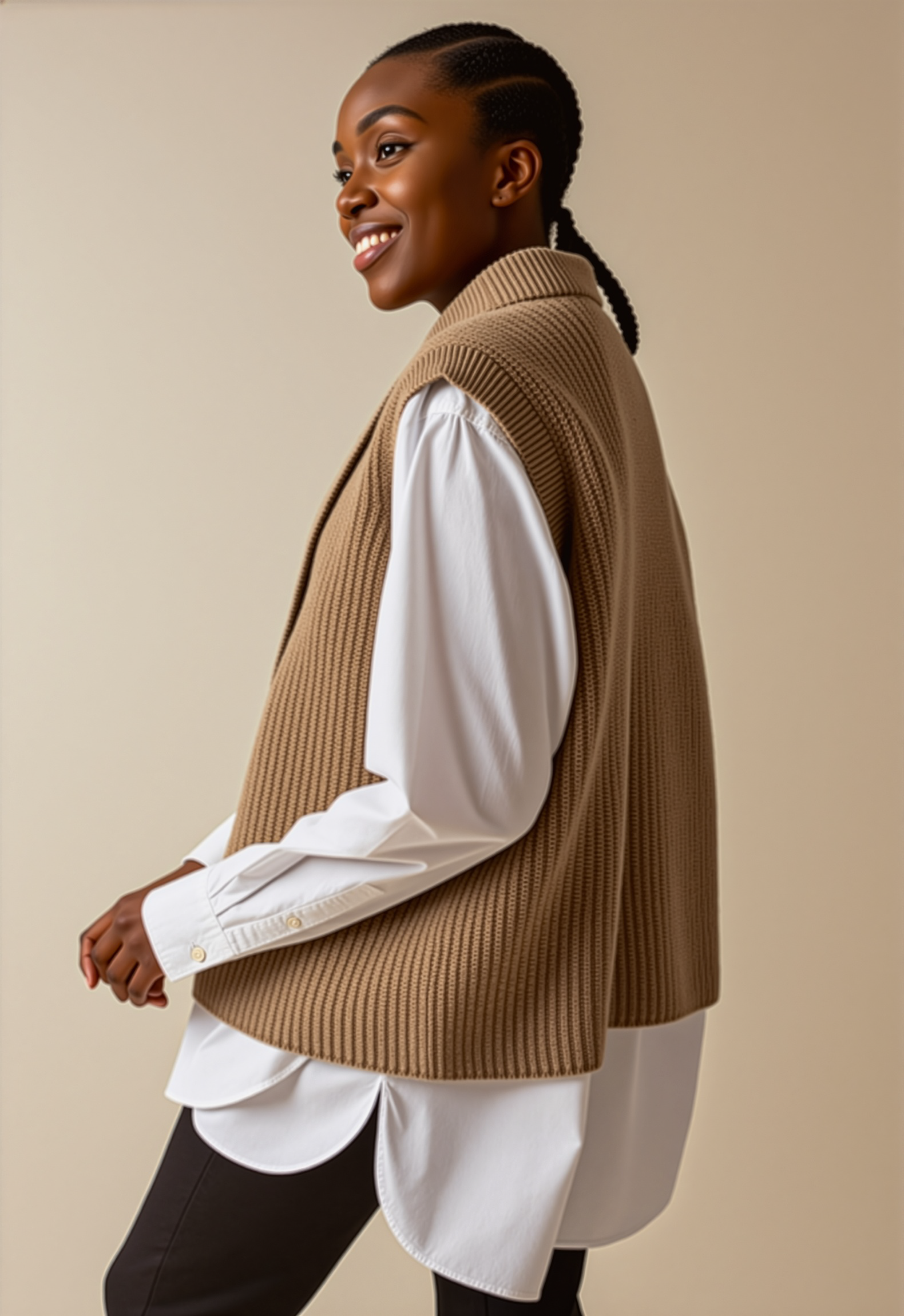 Sesame Wool Vest