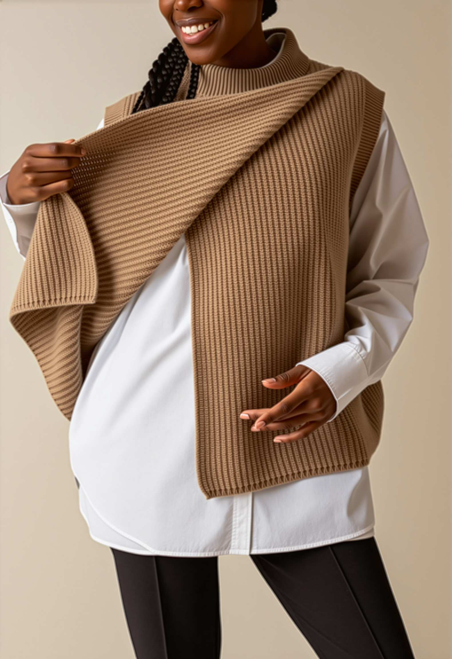 Sesame Wool Vest