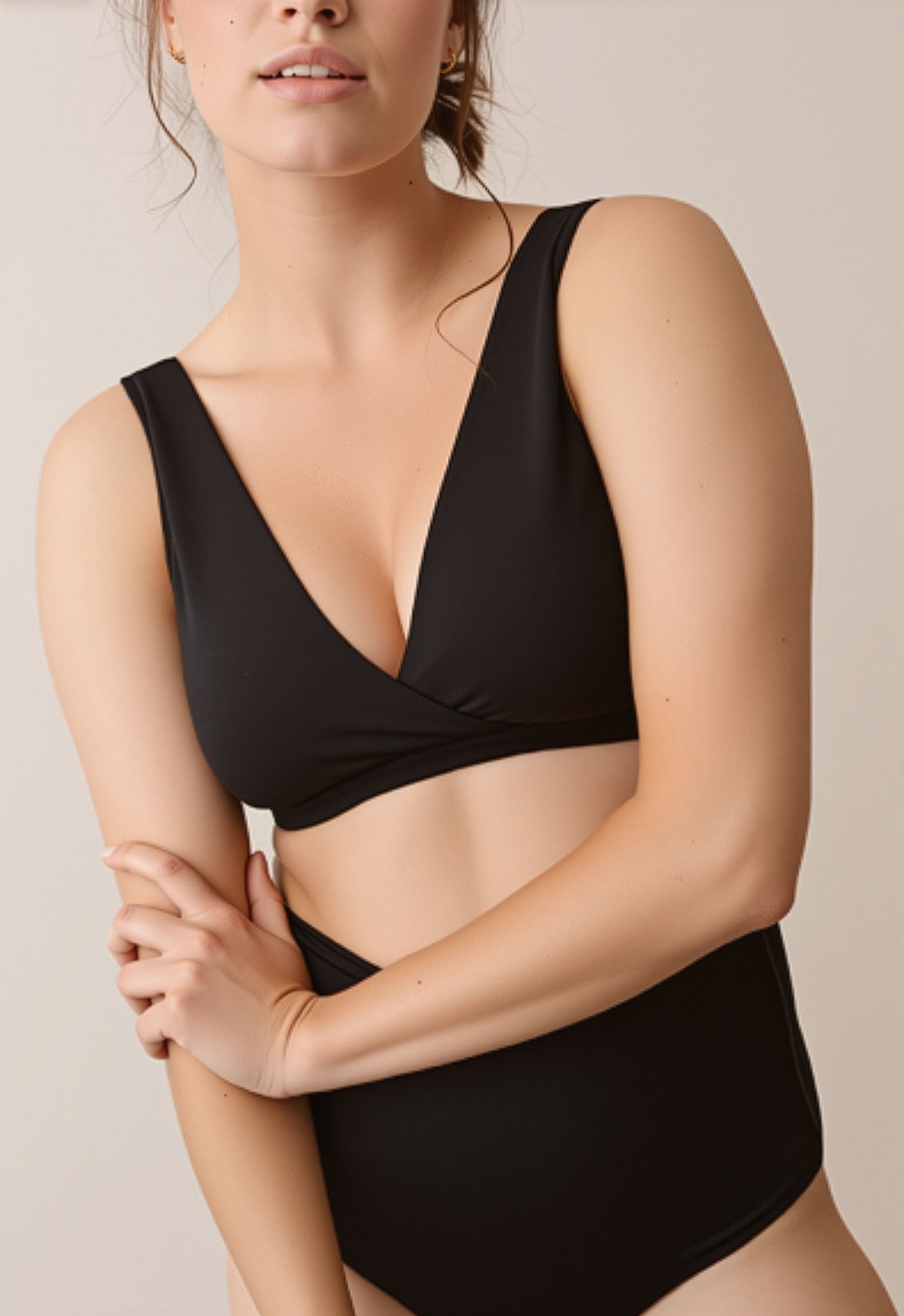 Soft Nursing & Maternity Bra in Black