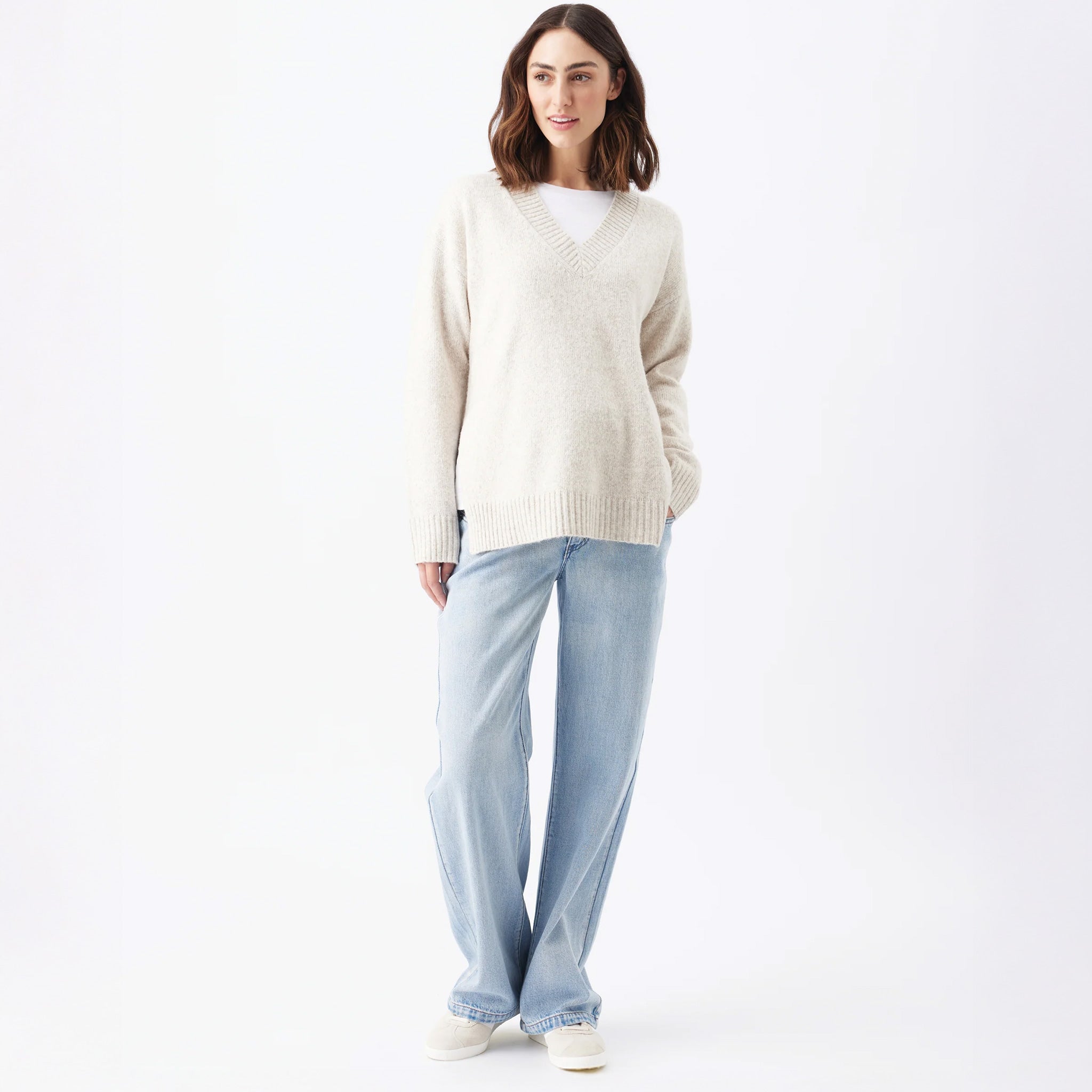 Vera Nursing Knit in Oat Marle