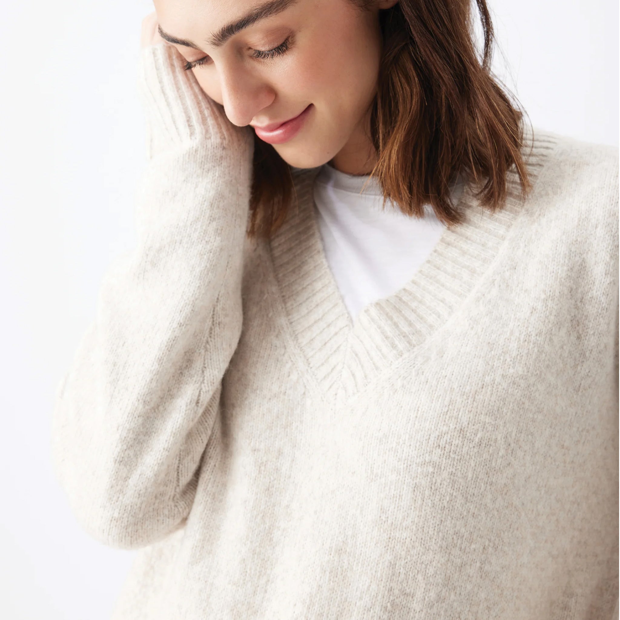 Vera Nursing Knit in Oat Marle