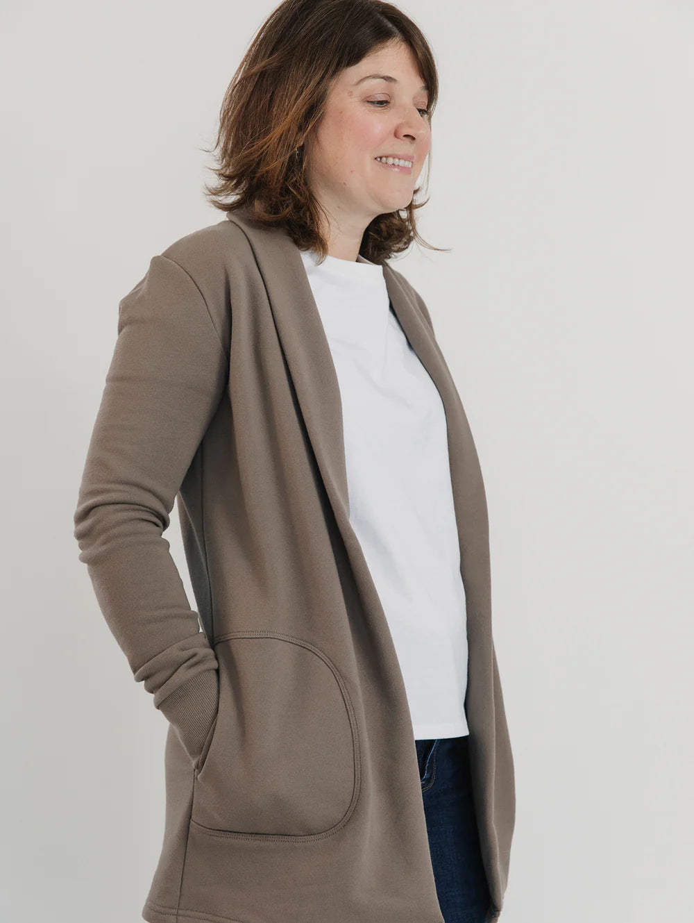 Briton Cardigan in Earth