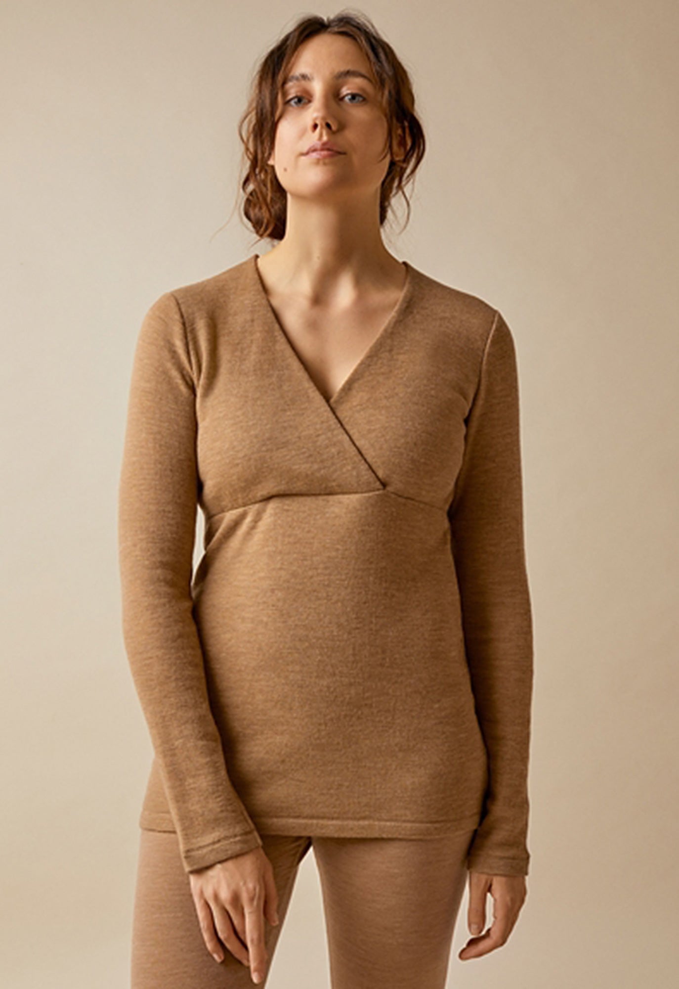 Merino Organic Wool Maternity & Nursing Top