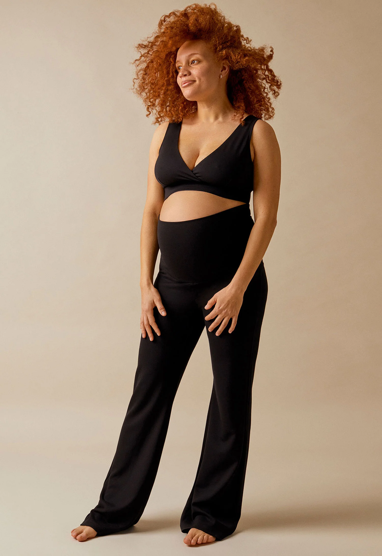 Once-On-Never-Off Maternity Flared Pants