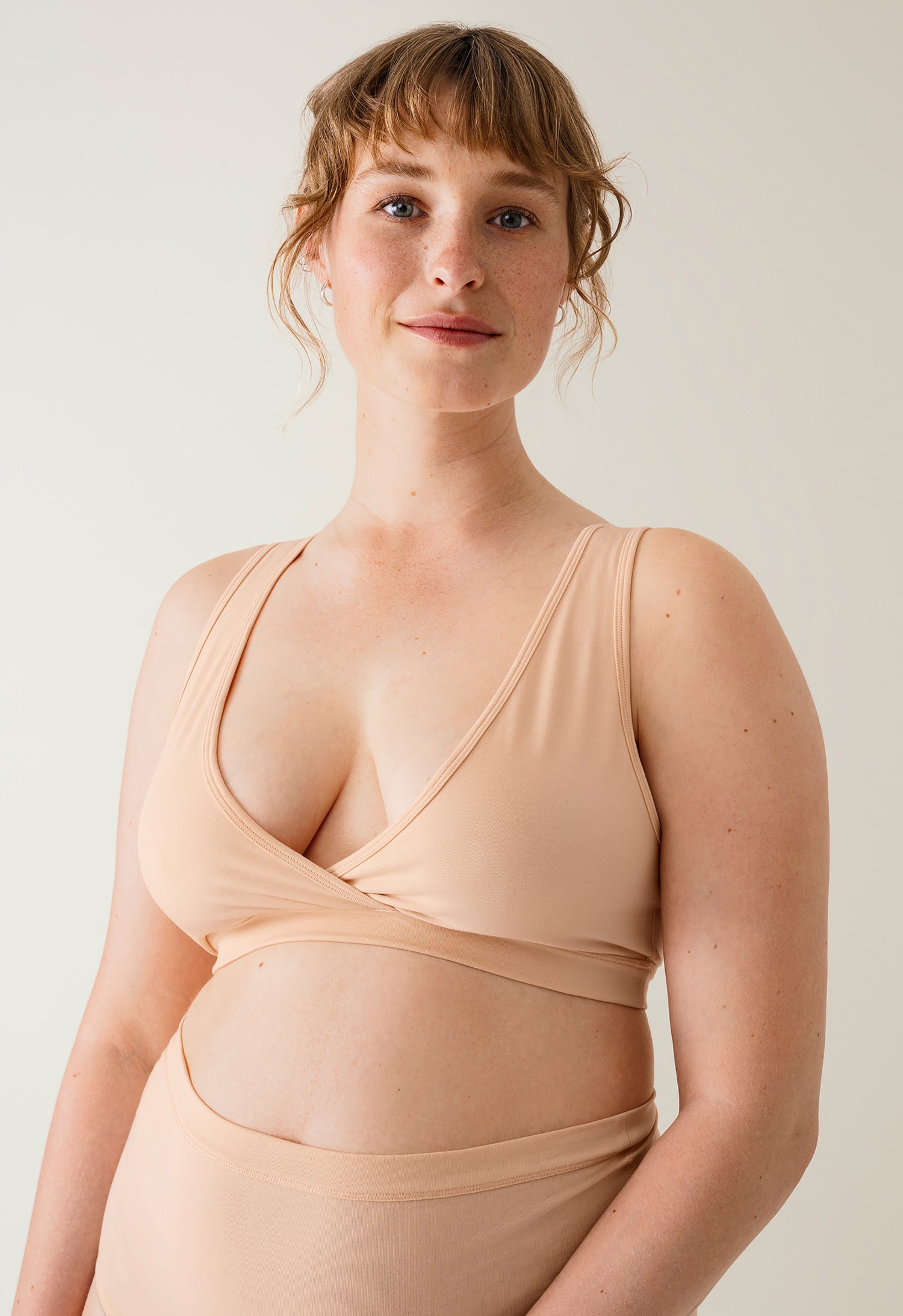 Essential Maternity & Nursing Bra in Beige