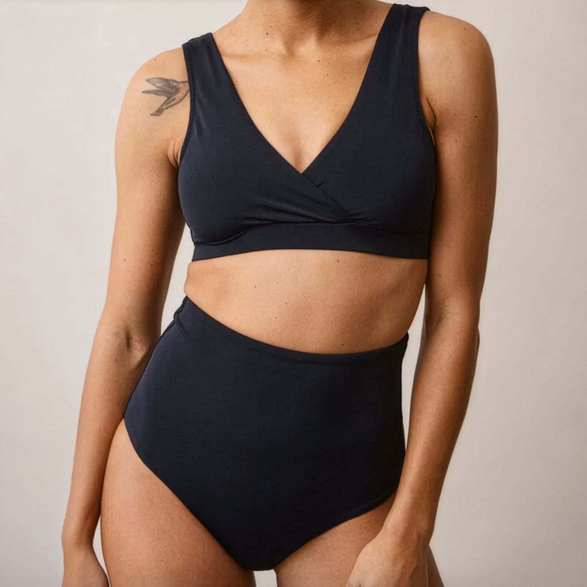 The 24/7 Nursing Bikini Top in Black