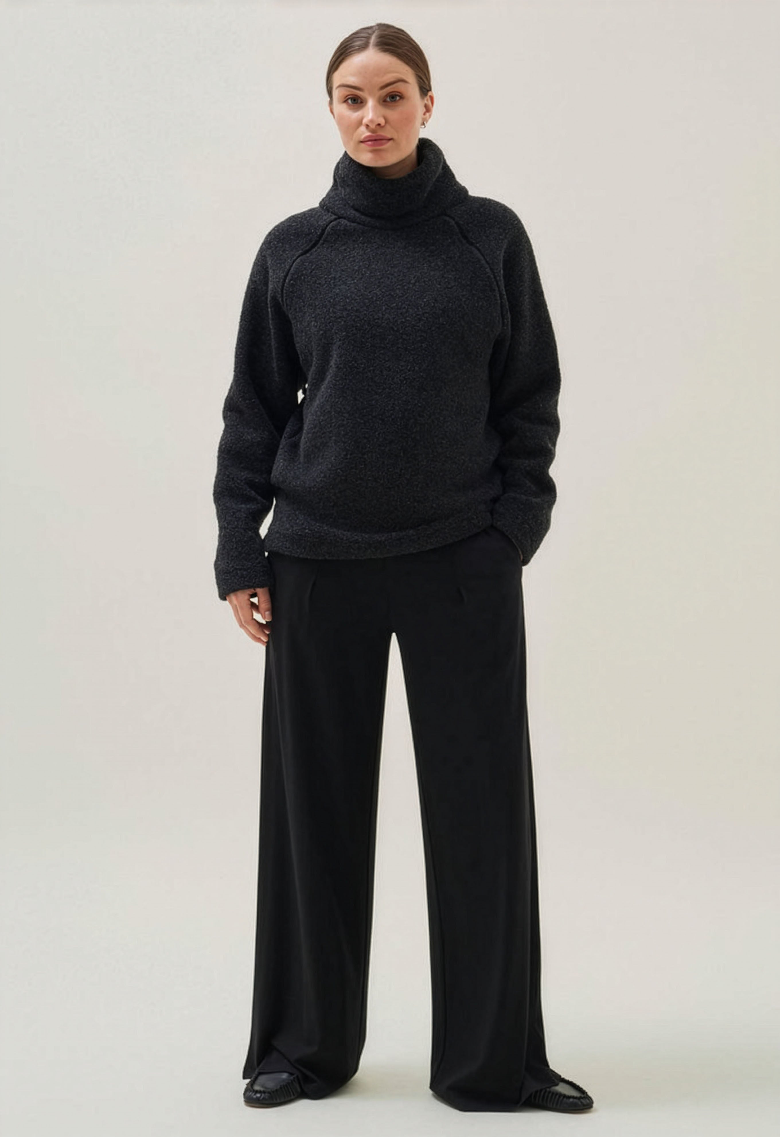 Wool Pile Nursing Sweater