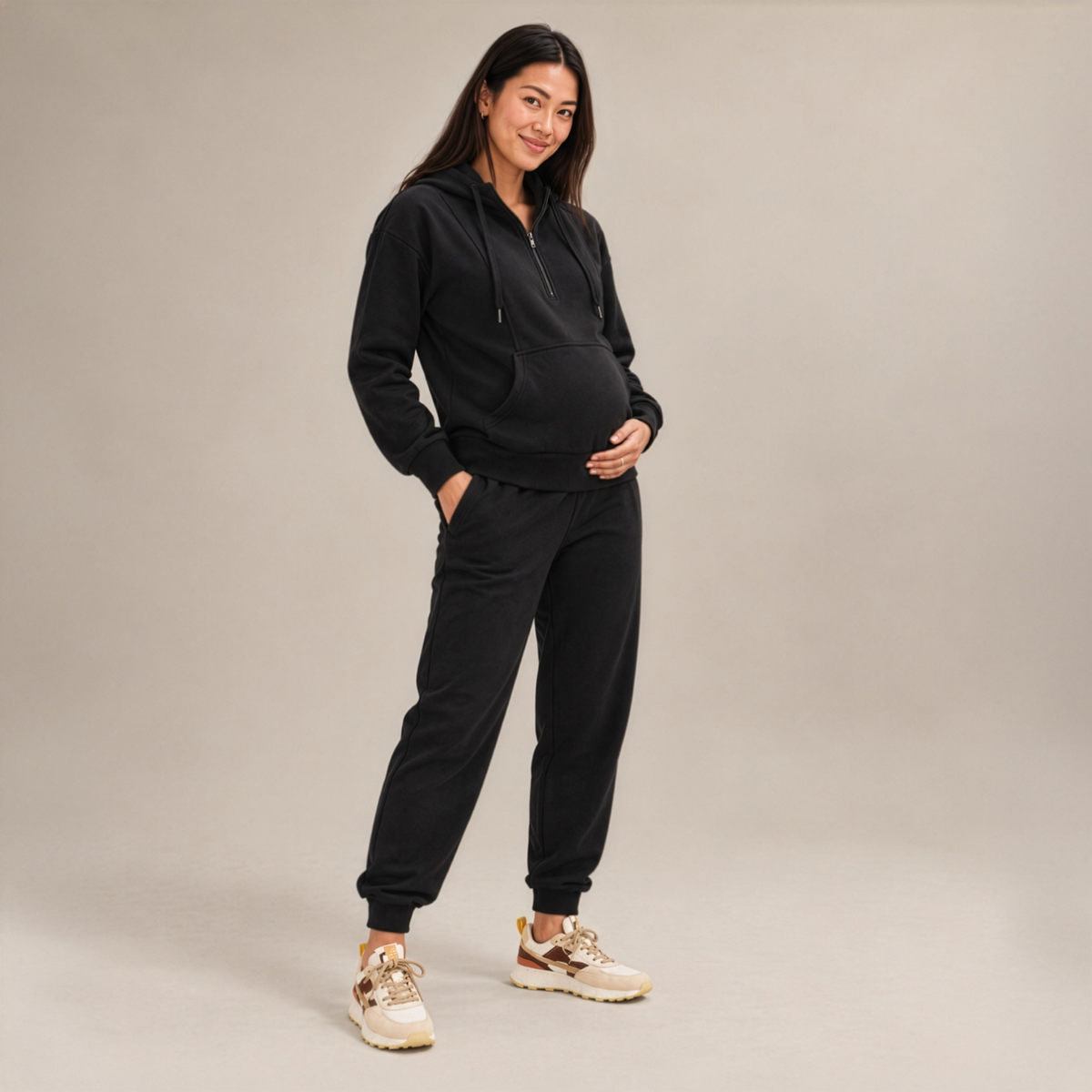 Nicky Maternity & Nursing Hoodie in Black