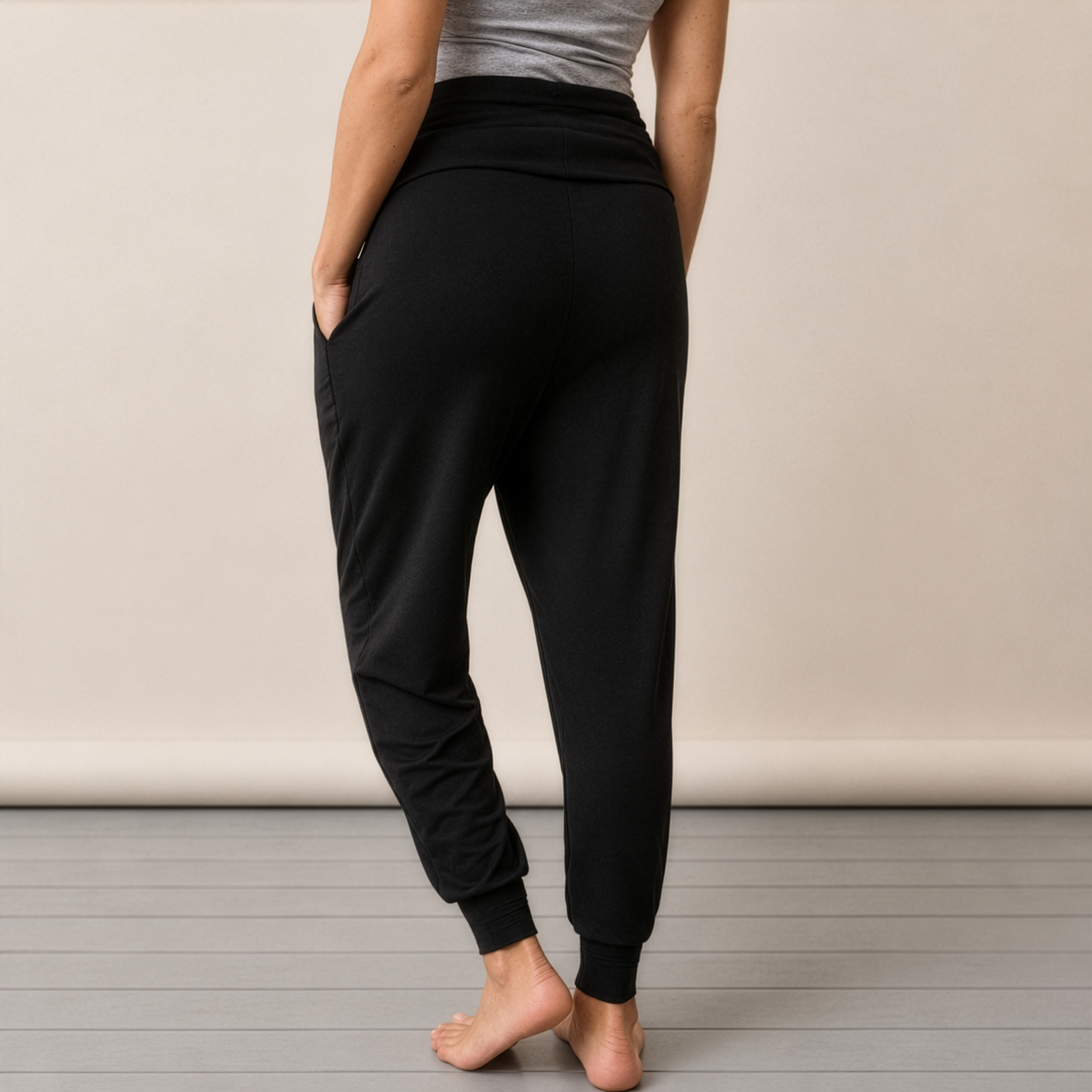 Once-On-Never-Off Easy Maternity Pant in Black