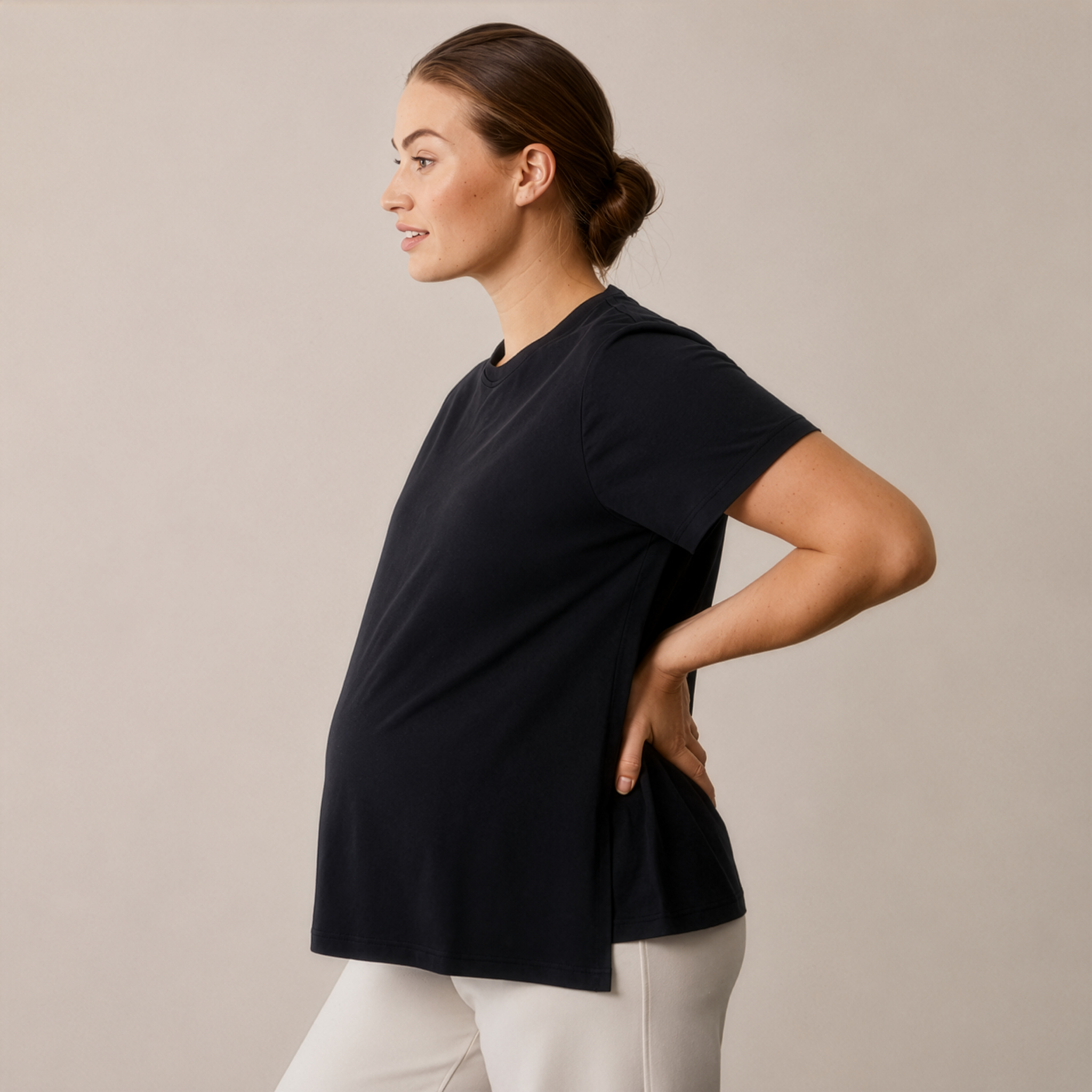 The Shirt Maternity and Nursing in Black