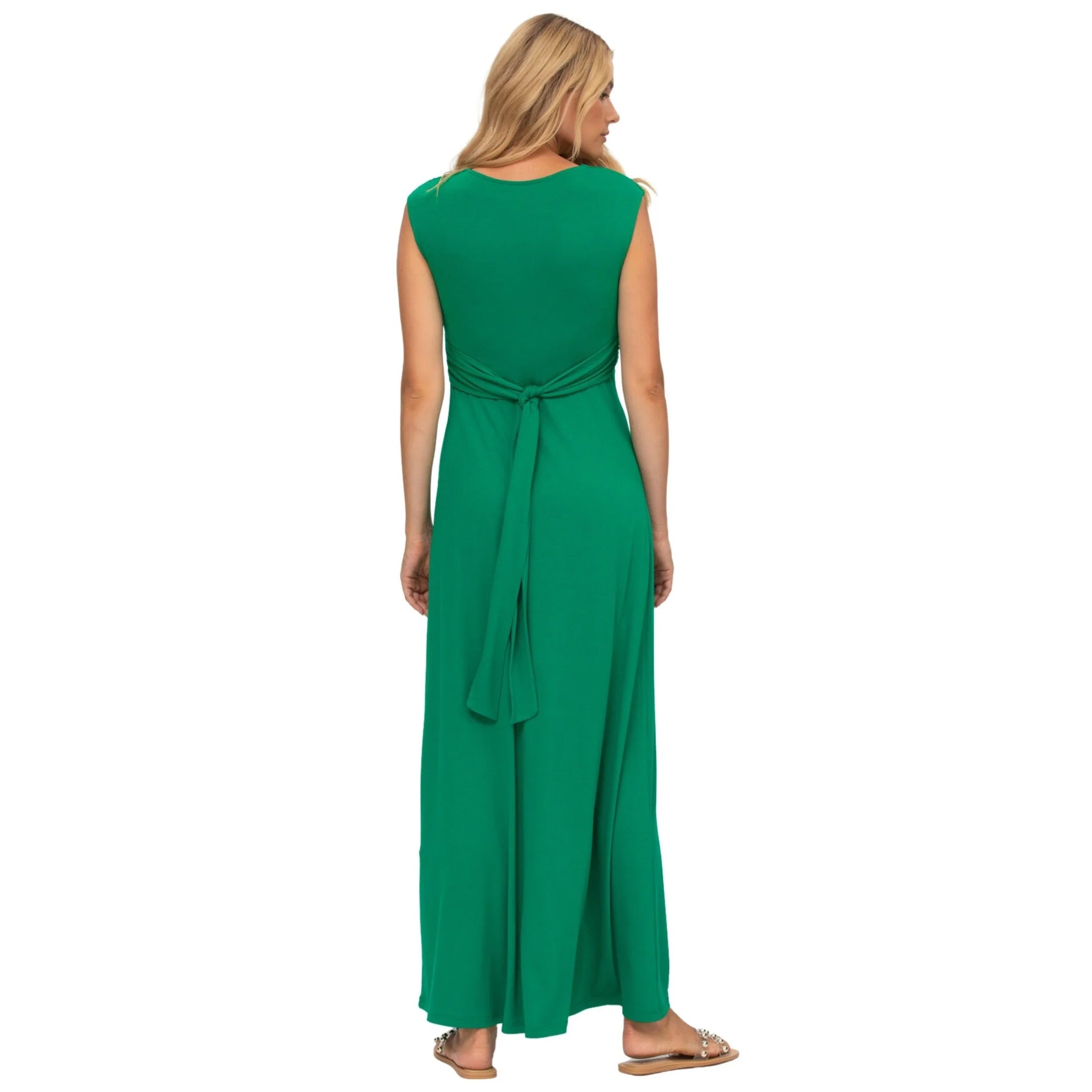 Papaver Maternity & Nursing Maxi Dress in Emerald
