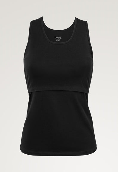 Essential Nursing Tank Top Black