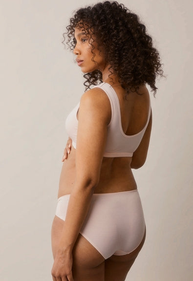 Low Waist Maternity Panties in Soft Pink