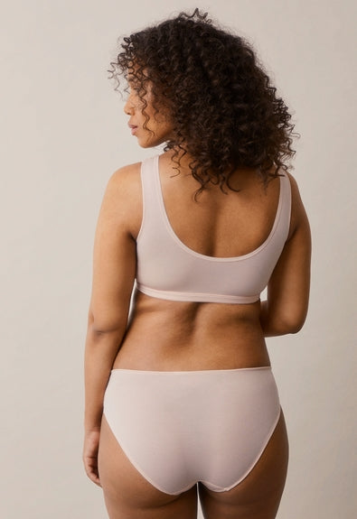 Low Waist Maternity Panties in Soft Pink