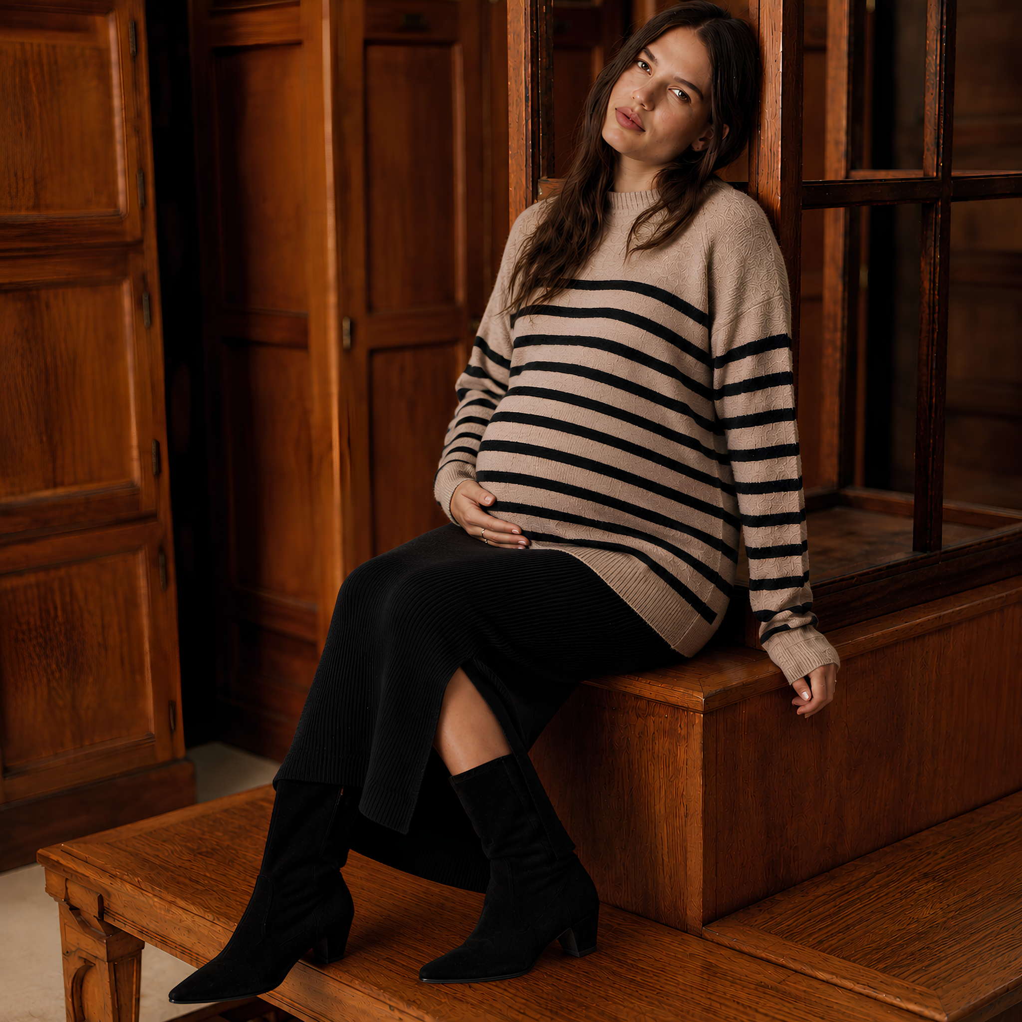 Dani Knit Maternity Skirt