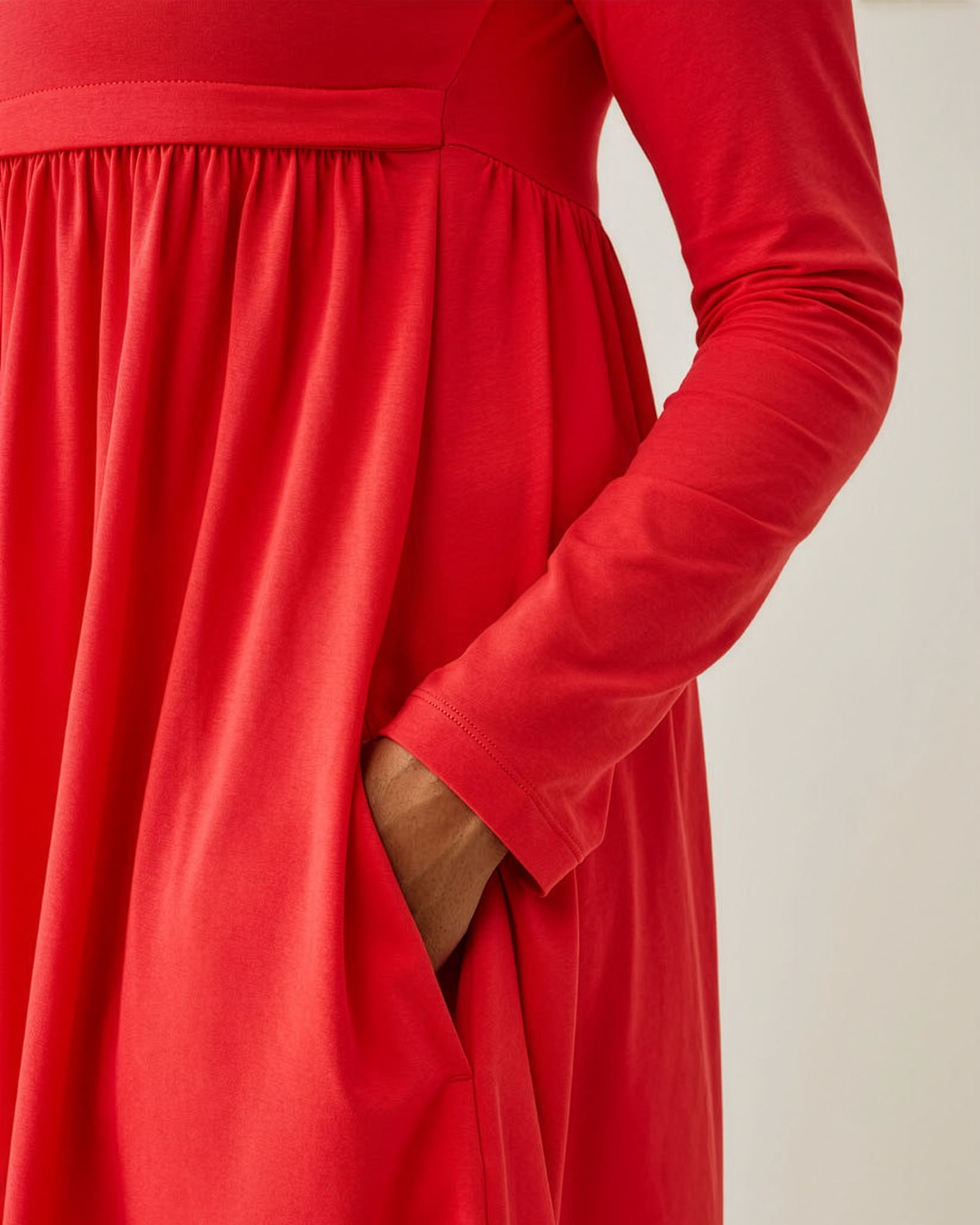 Maternity & Nursing Babydoll Dress in Hibiscus