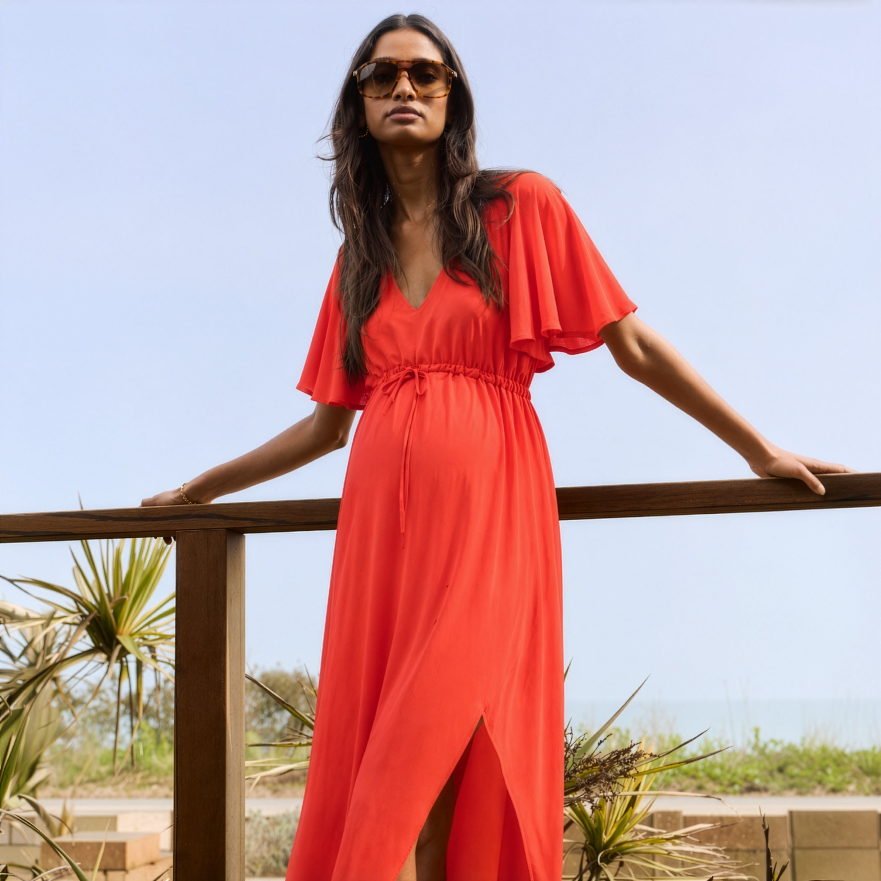 Valentina Maternity Maxi Dress