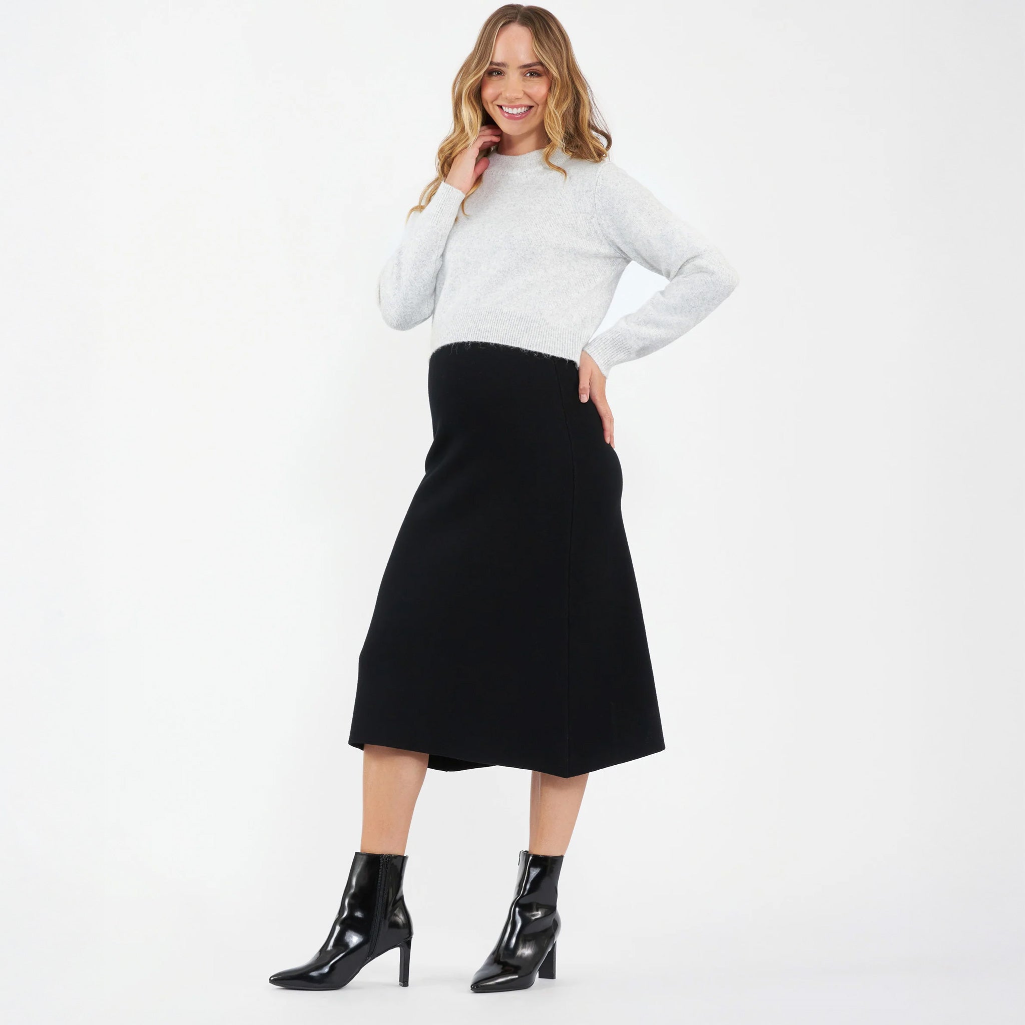 A-Line Knit Skirt