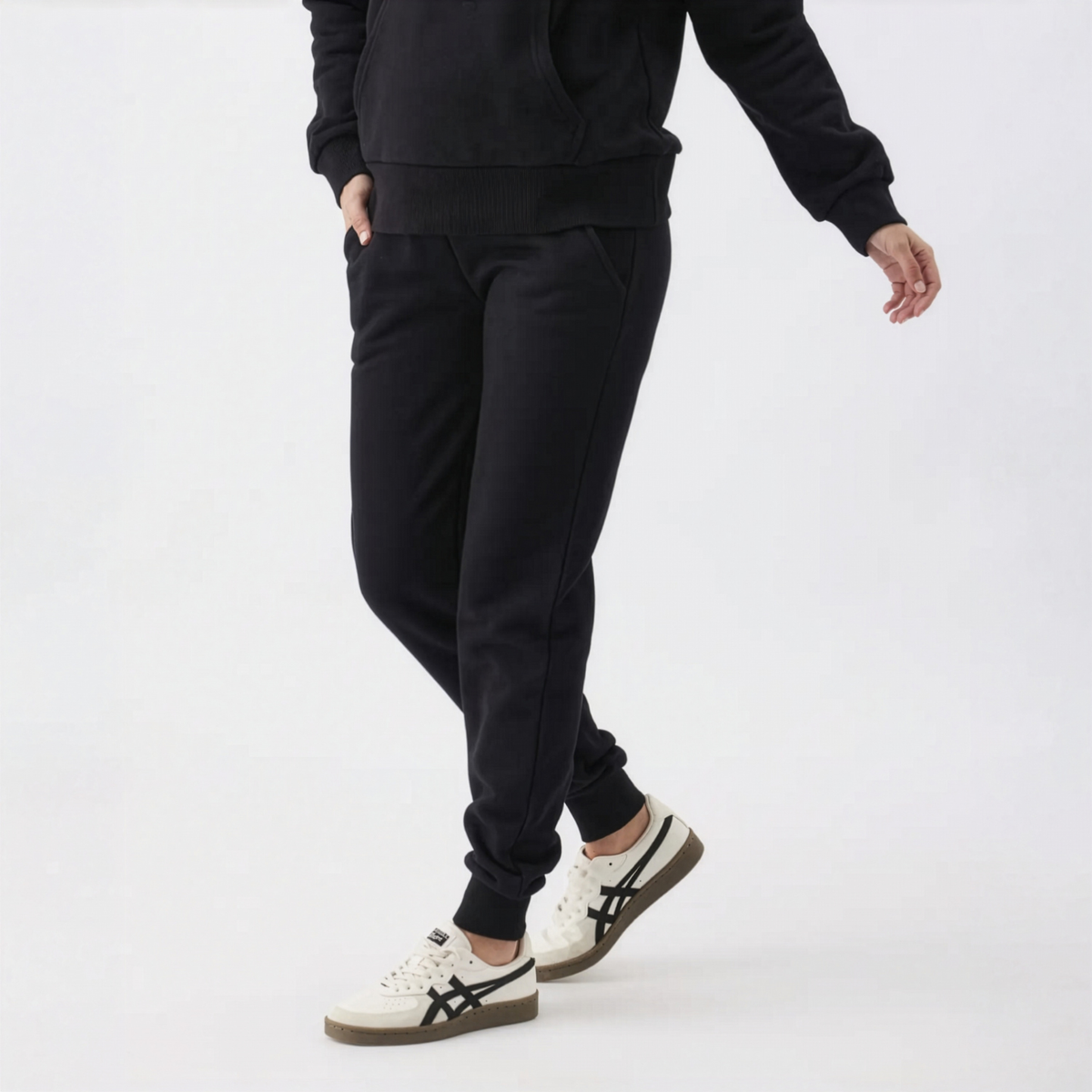 Taylor Over-the-Bump Maternity Joggers in Black