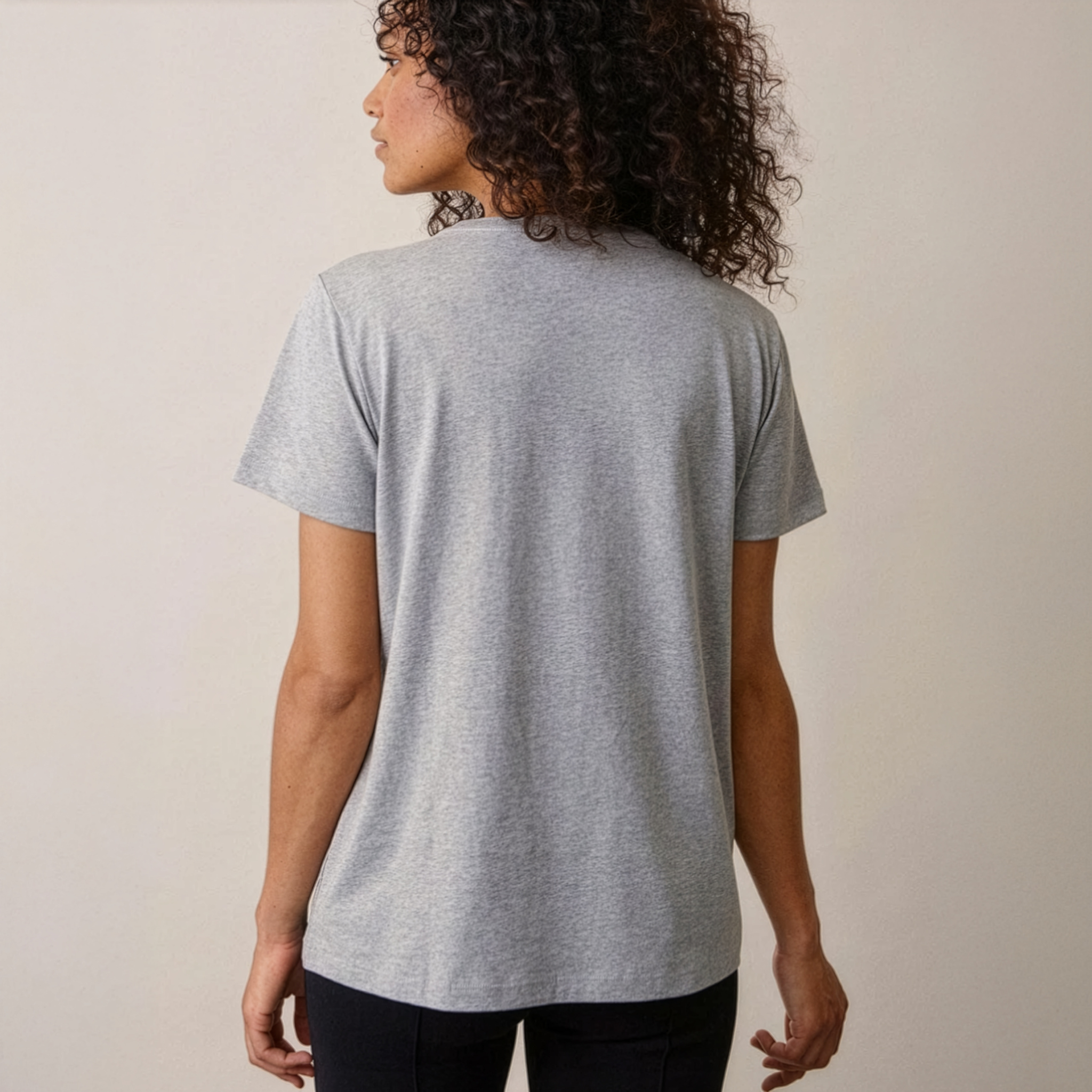 Organic Cotton Maternity & Nursing T-Shirt in Grey Melange