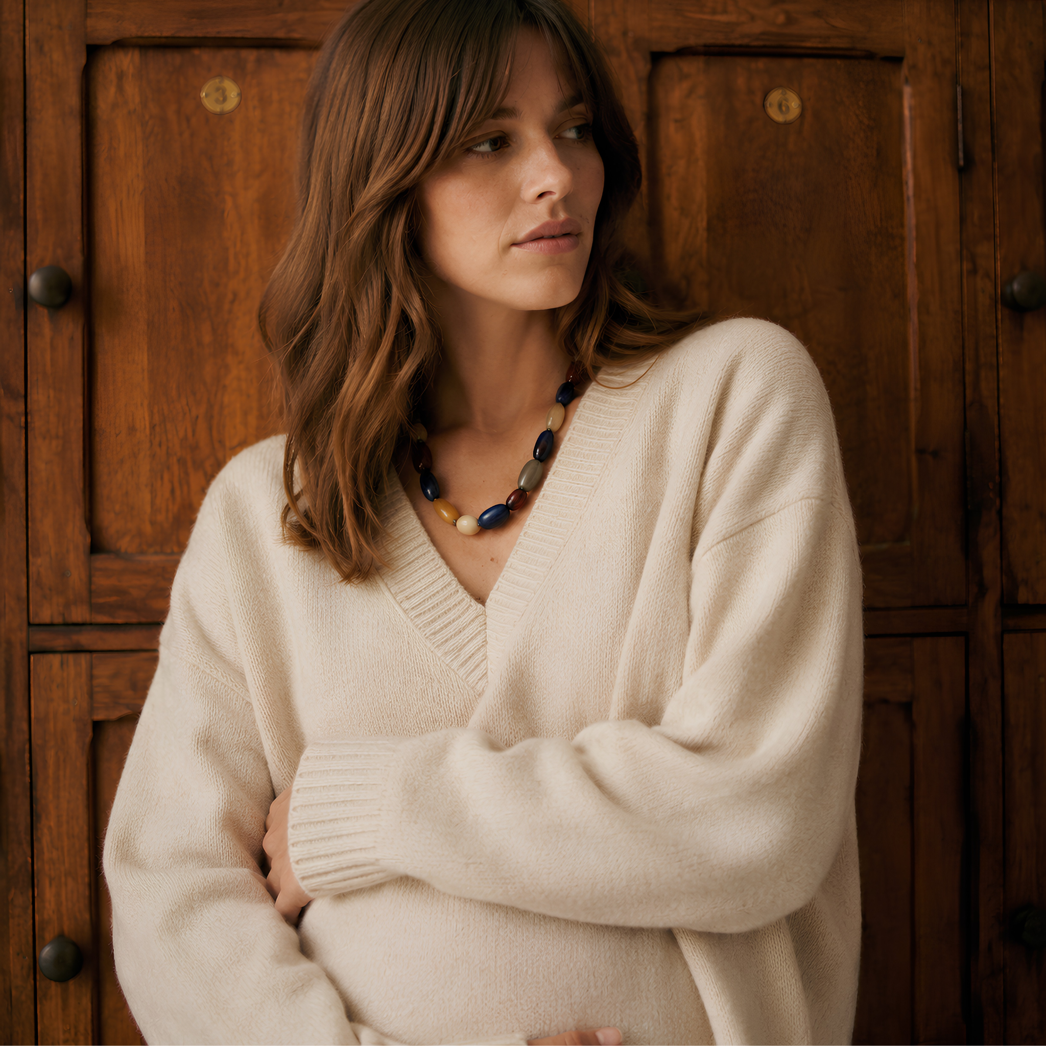 Vera Nursing Knit in Oat Marle