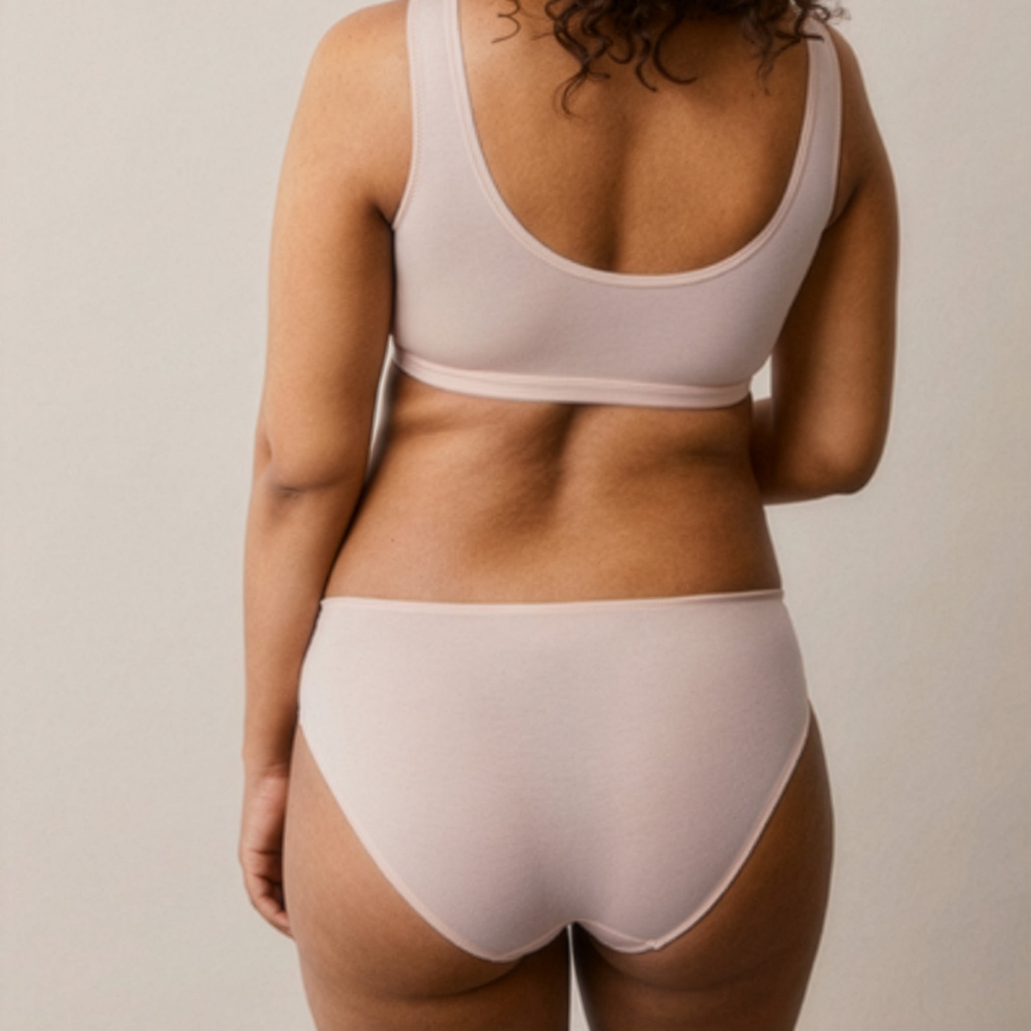 Low Waist Maternity Panties in Soft Pink