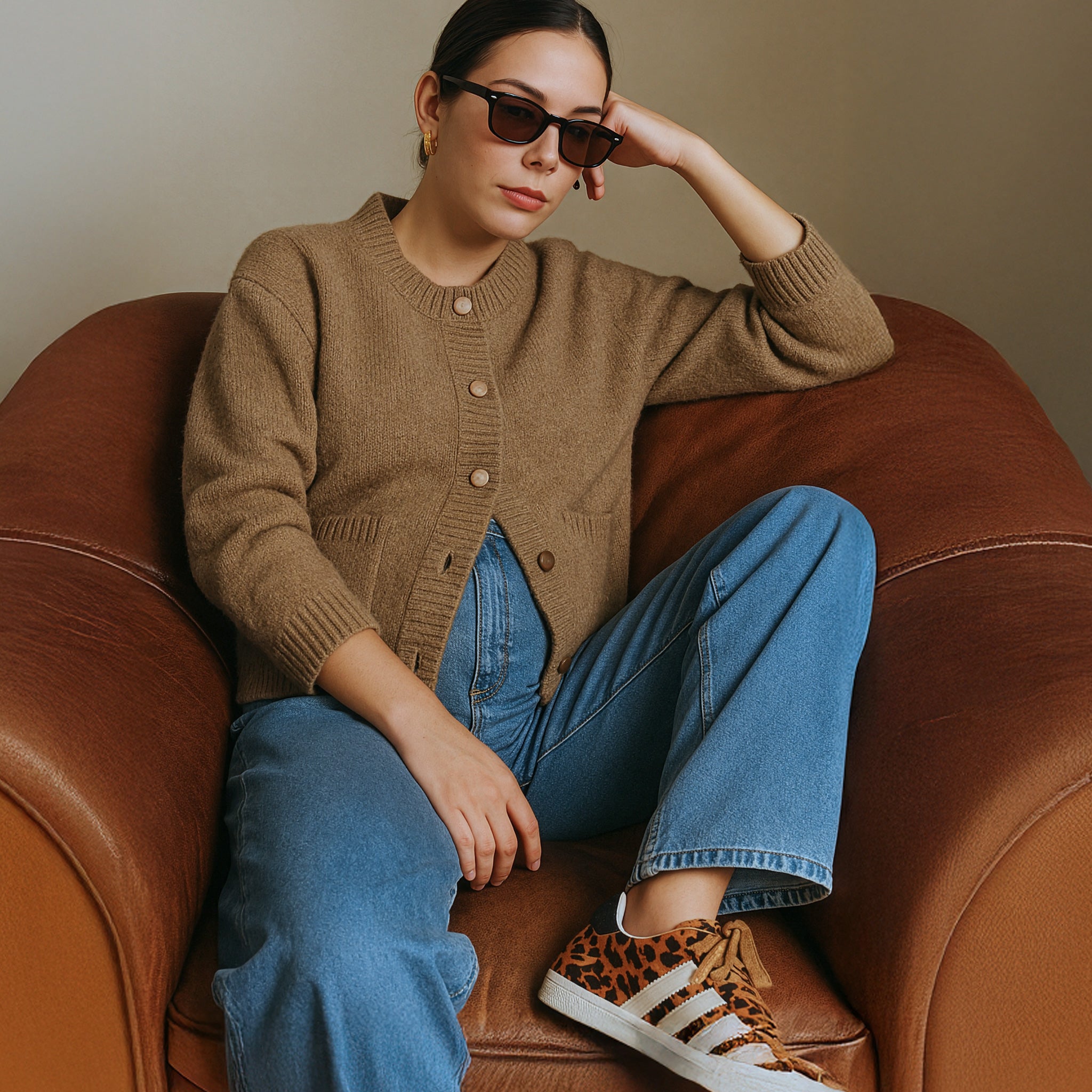 Relaxed Wide Leg Maternity Jeans in Dark Stone
