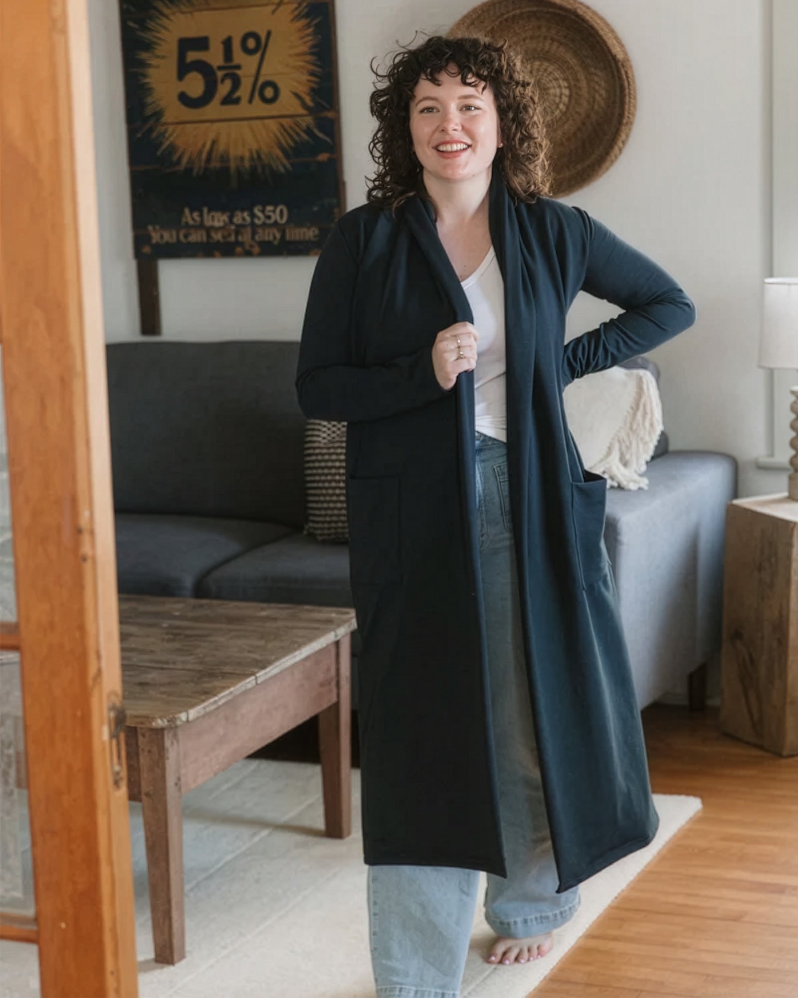 Aspen Cardigan in Navy