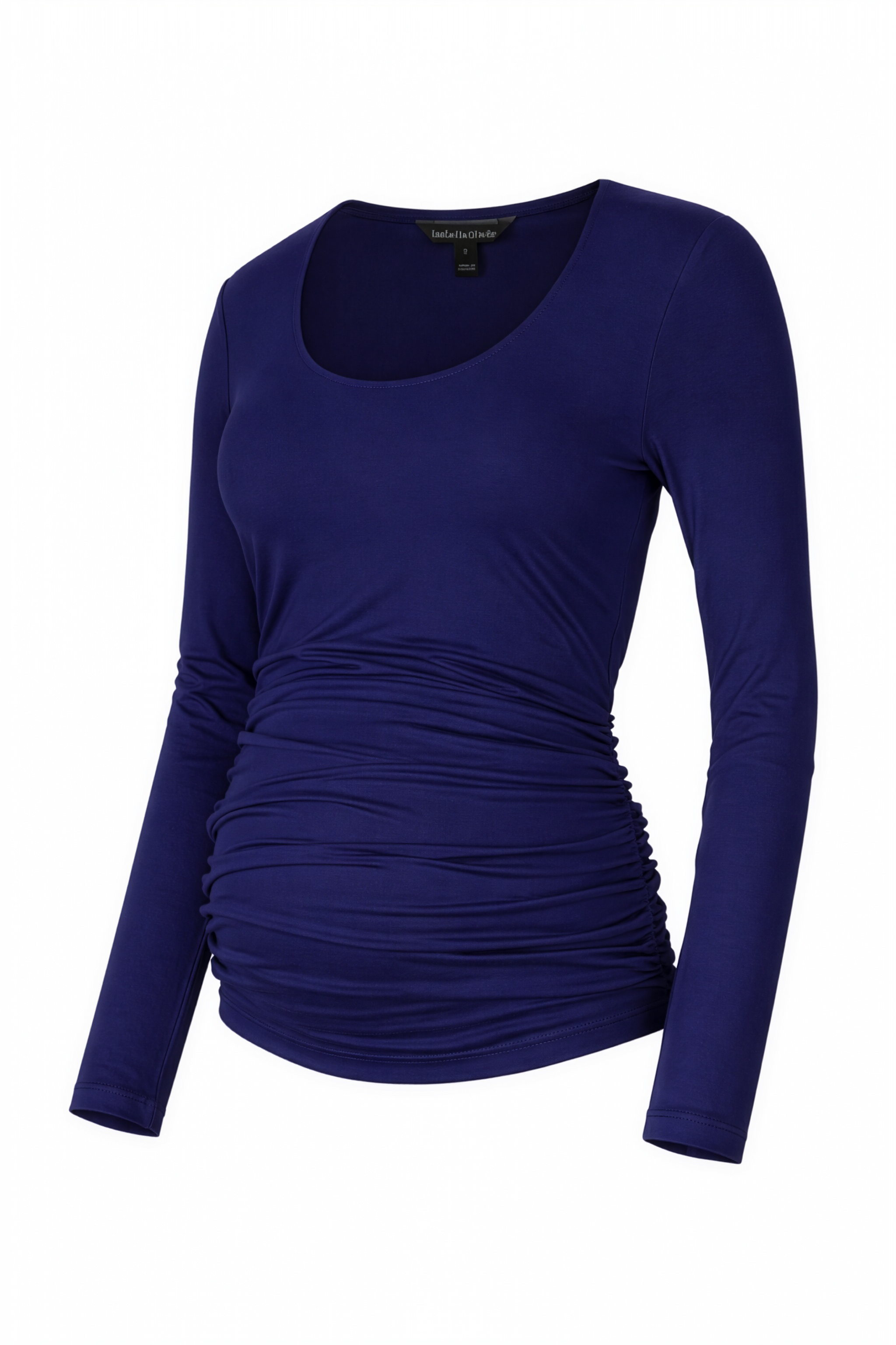 The Essentials Maternity Scoop Top in Navy