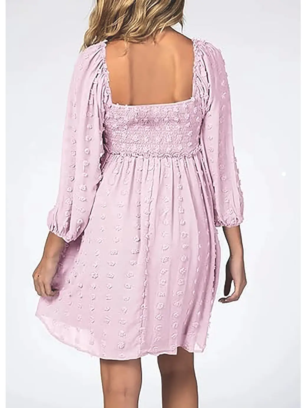 Pompom Maternity & Nursing Dress in Rich Blush