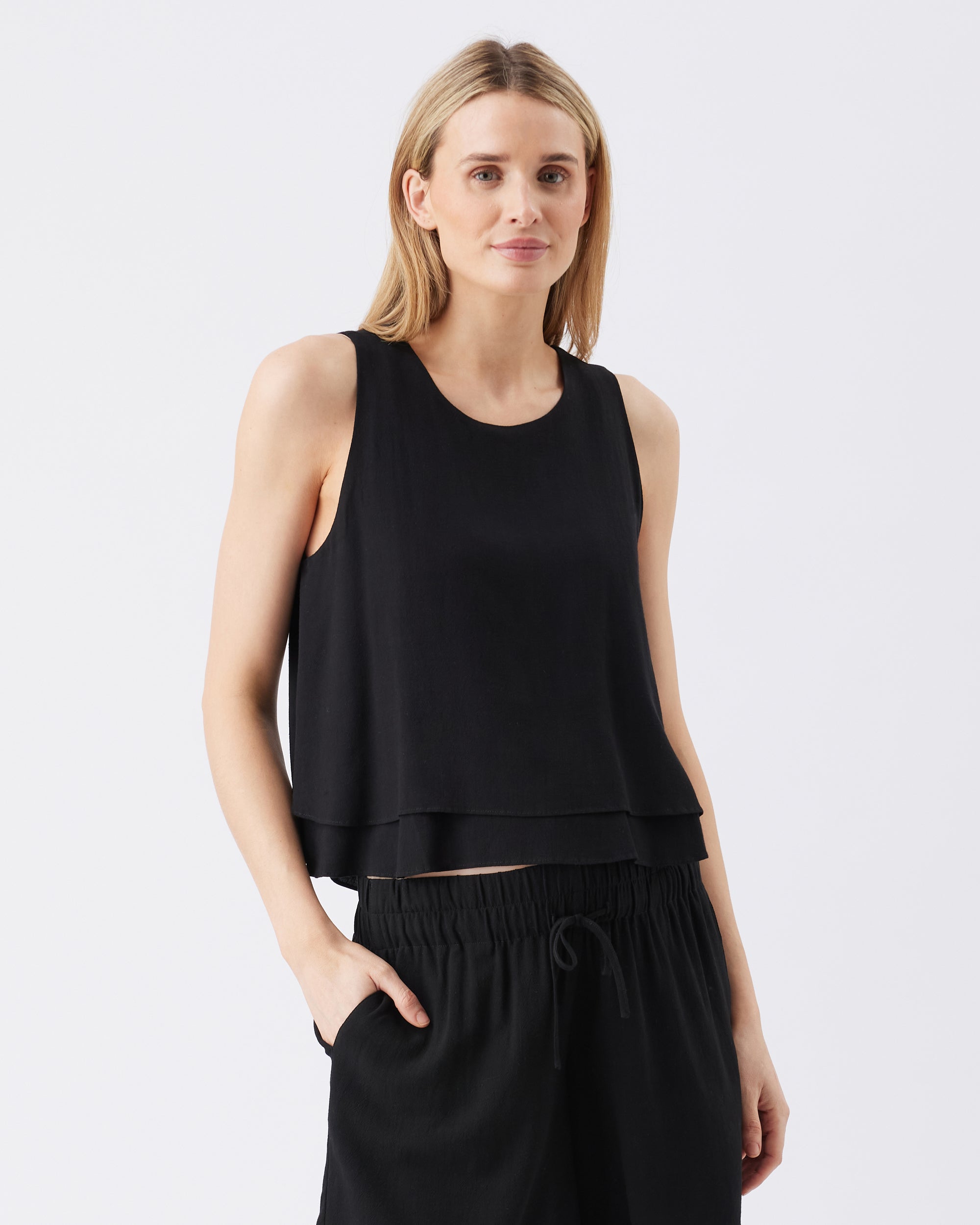 Lois Nursing Top in Black